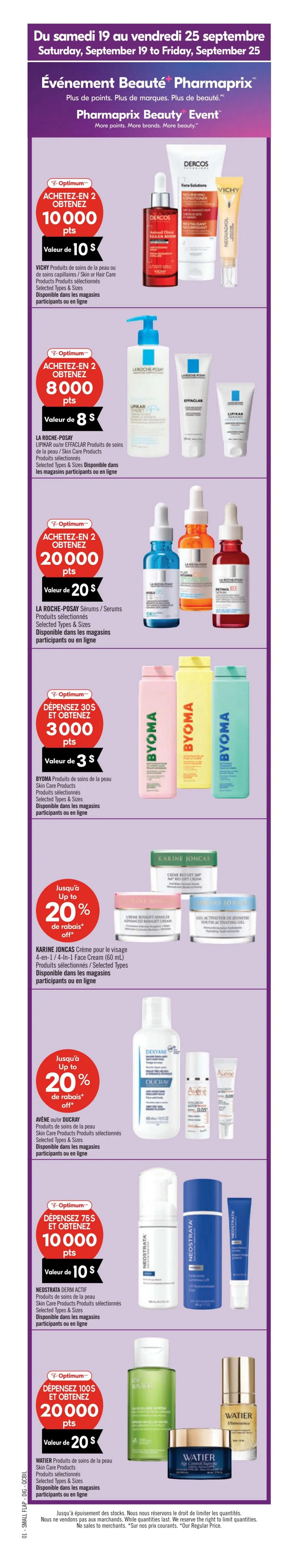 Pharmaprix Flyer September 19 to 24