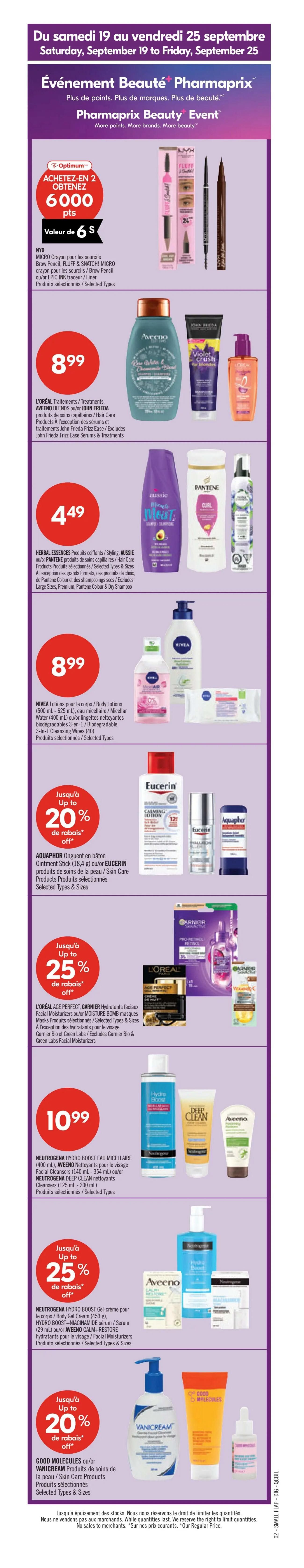 Pharmaprix Flyer September 19 to 24