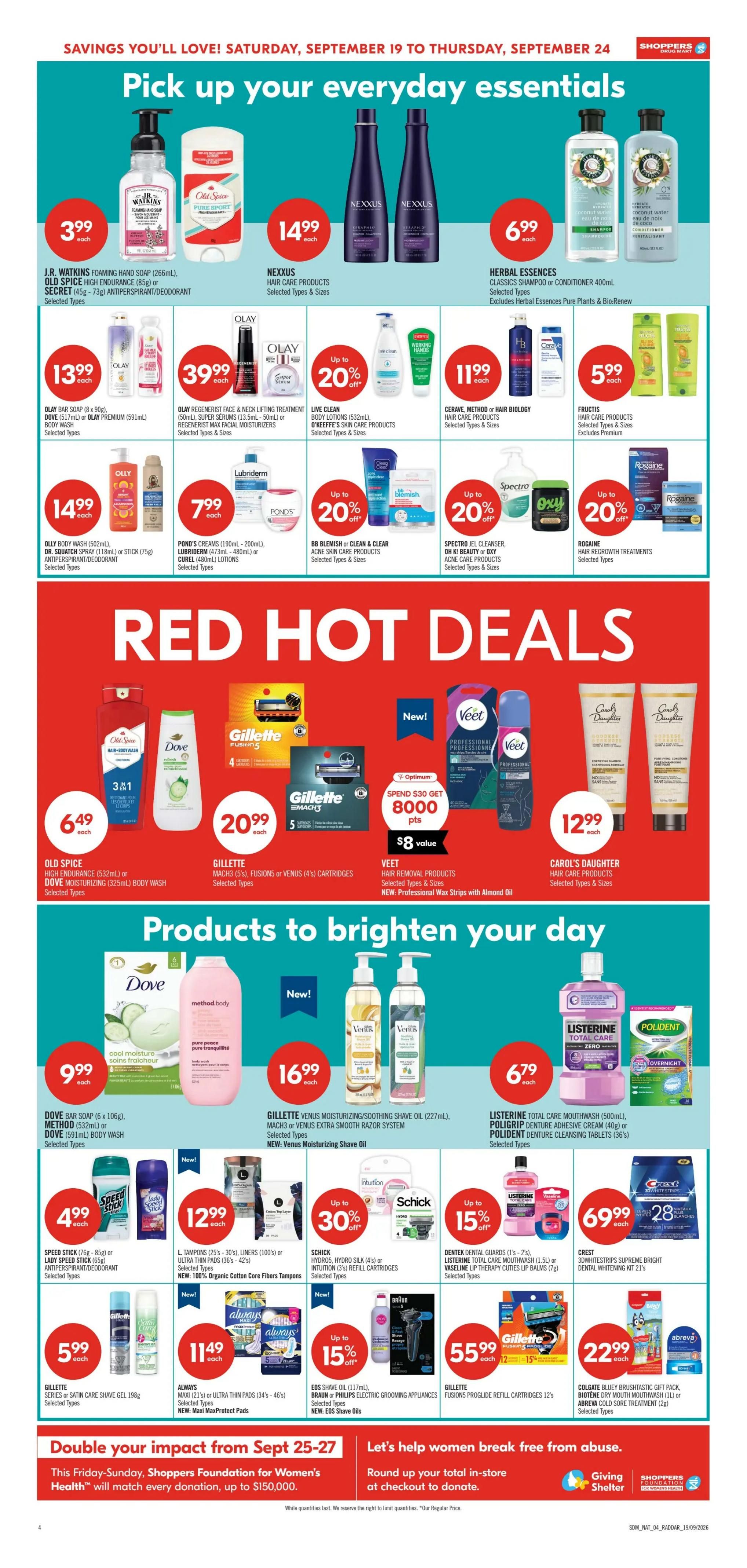 Shoppers Drug Mart (West) Flyer September 19 to 24 