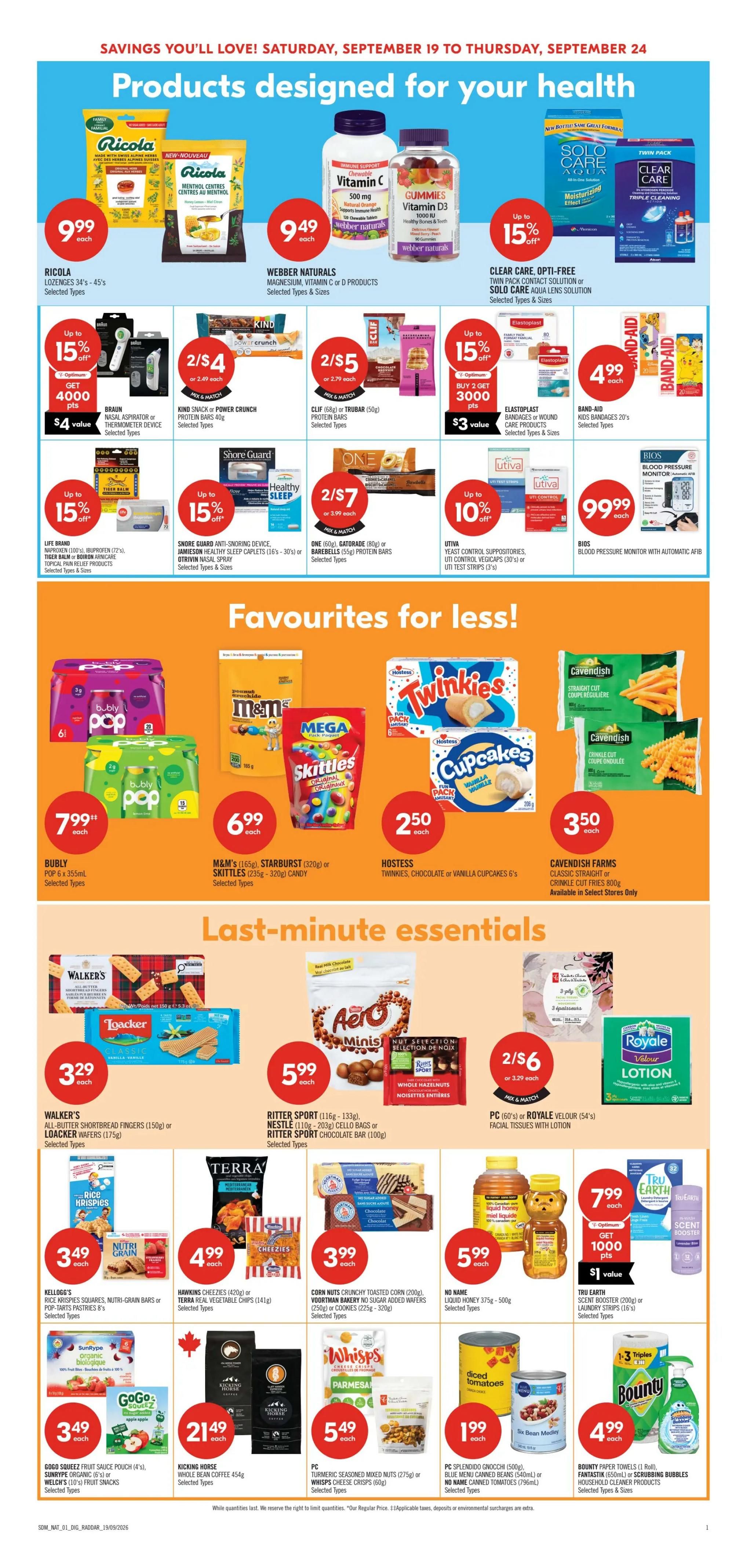 Shoppers Drug Mart (West) Flyer September 19 to 24 