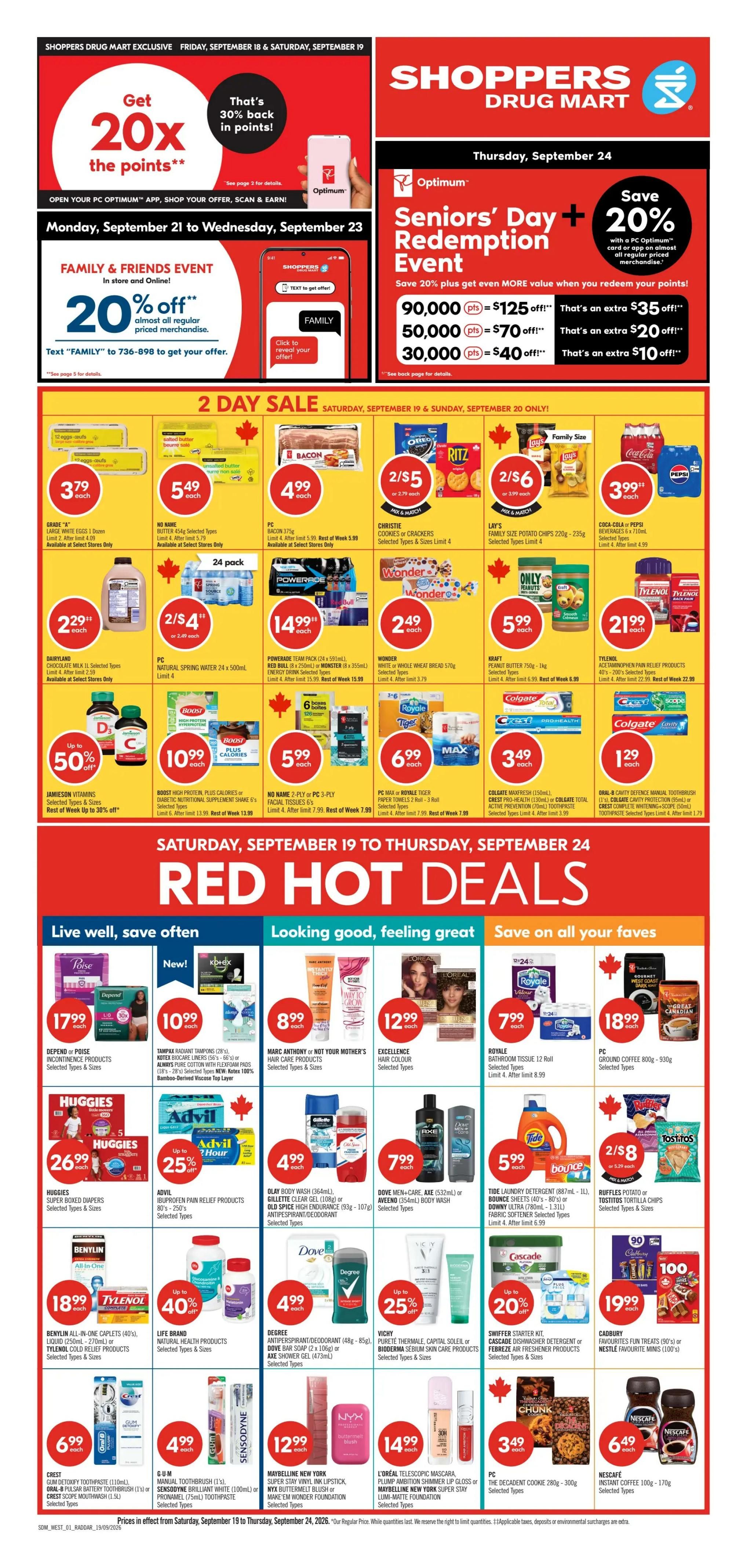Shoppers Drug Mart (West) Flyer September 19 to 24 