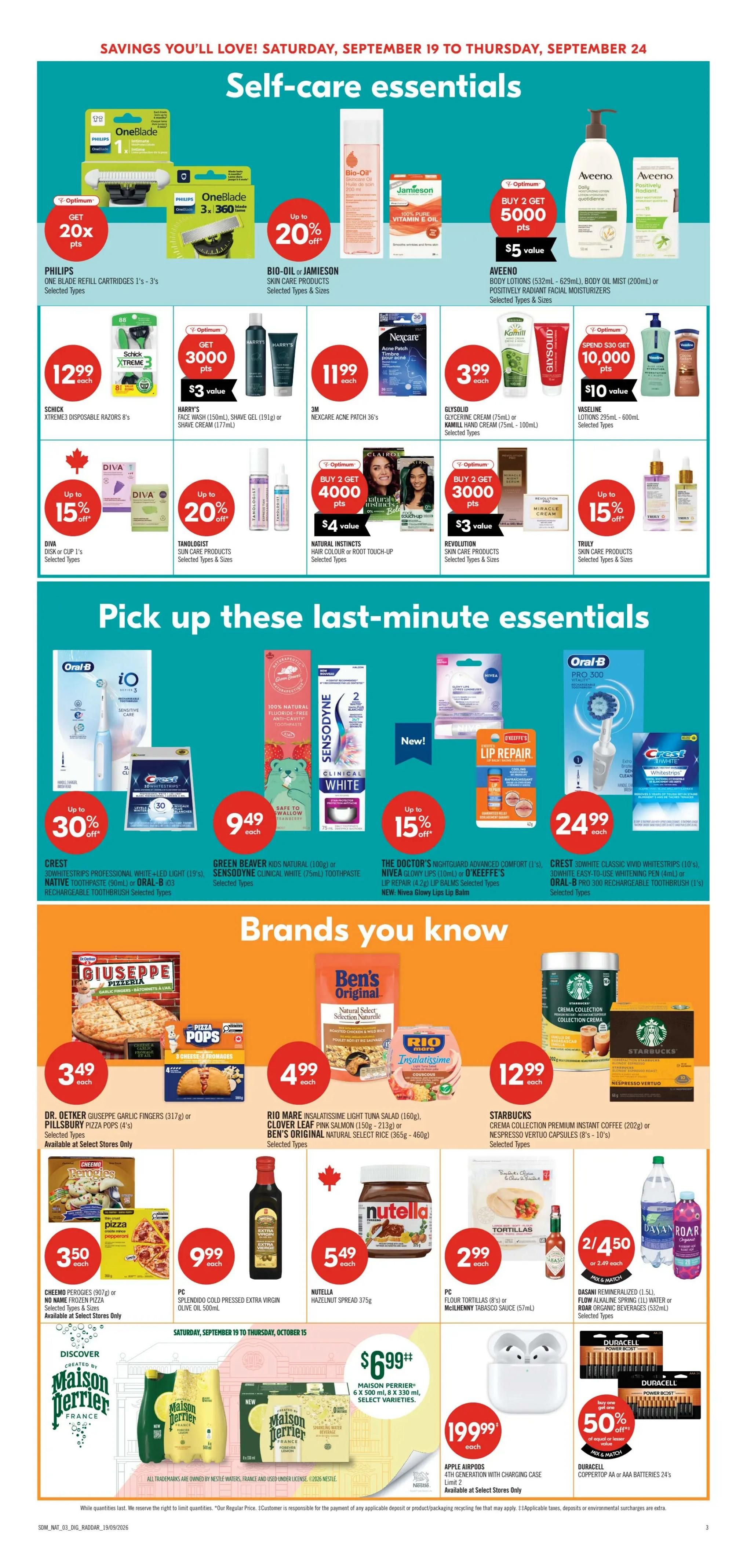 Shoppers Drug Mart (West) Flyer September 19 to 24 