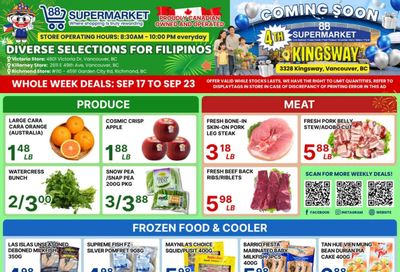 88 Supermarket Flyer September 17 to 23