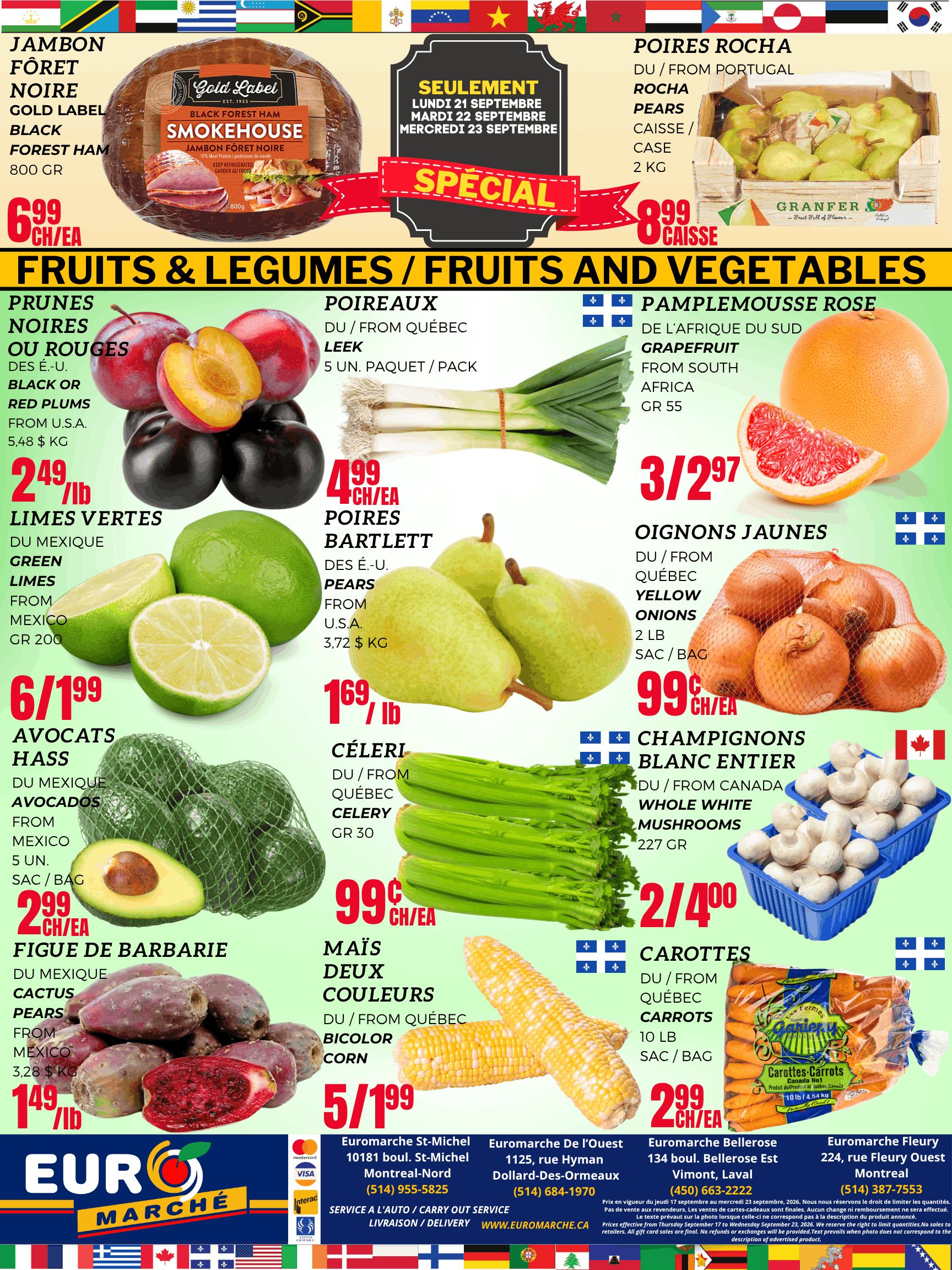 Euro Marche Flyer September 17 to 23