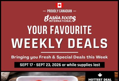 Basha Foods International Flyer September 17 to 23