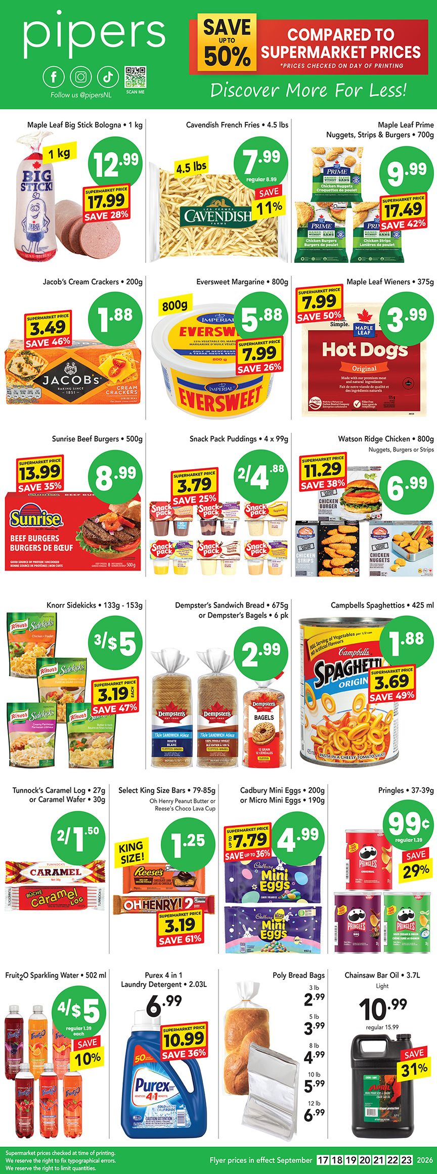 Pipers Superstore Flyer September 17 to 23
