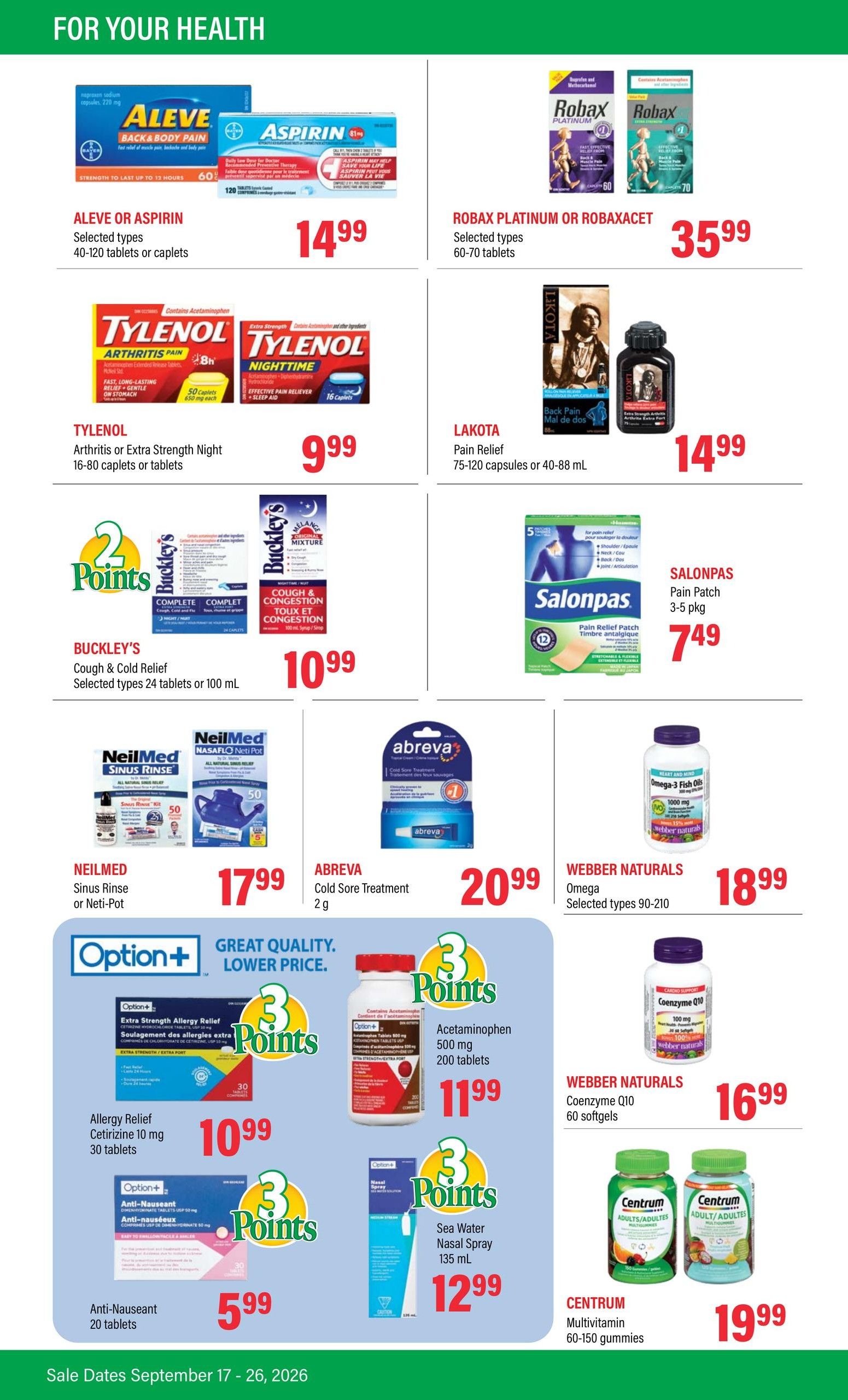 Super Thrifty Flyer September 17 to 26