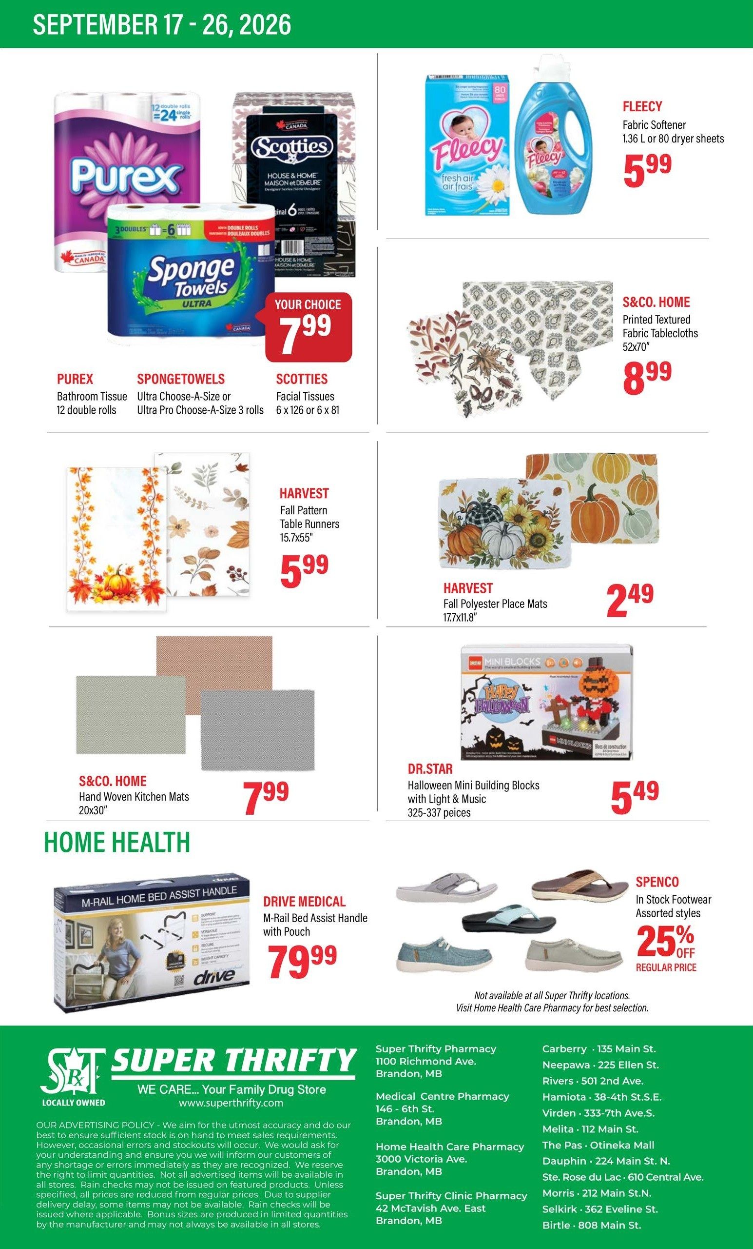 Super Thrifty Flyer September 17 to 26