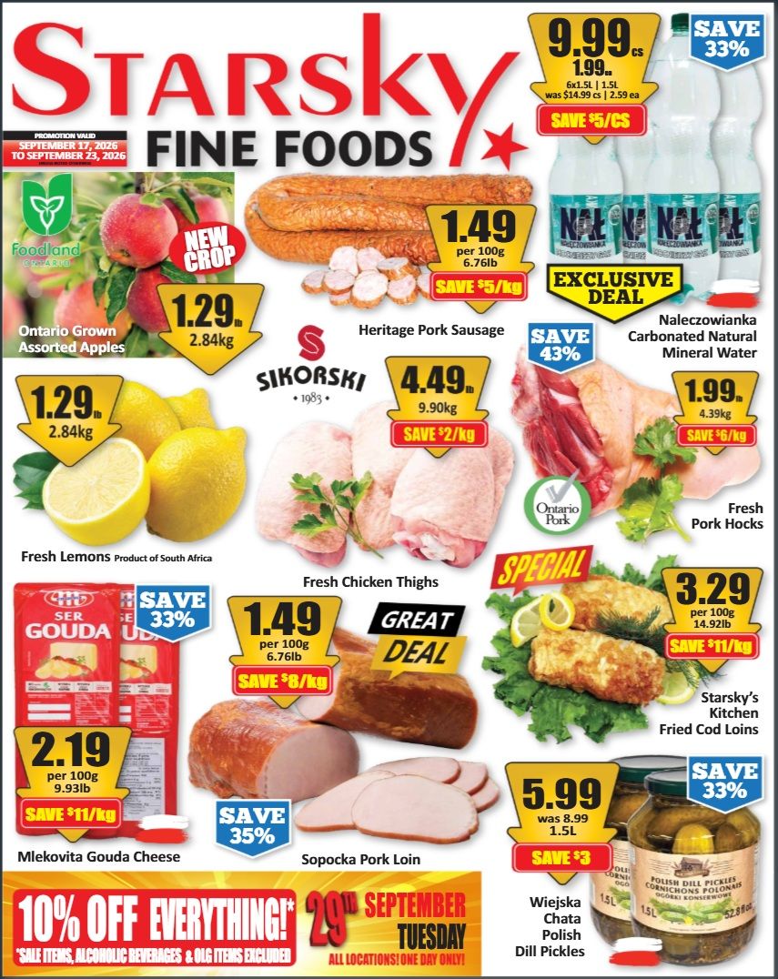 Starsky Foods Flyer September 17 to 23