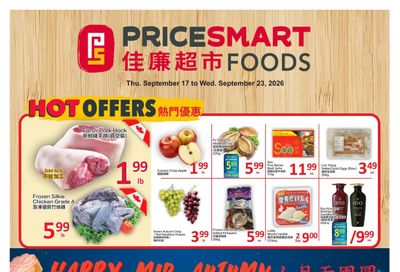 PriceSmart Foods Flyer September 17 to 23