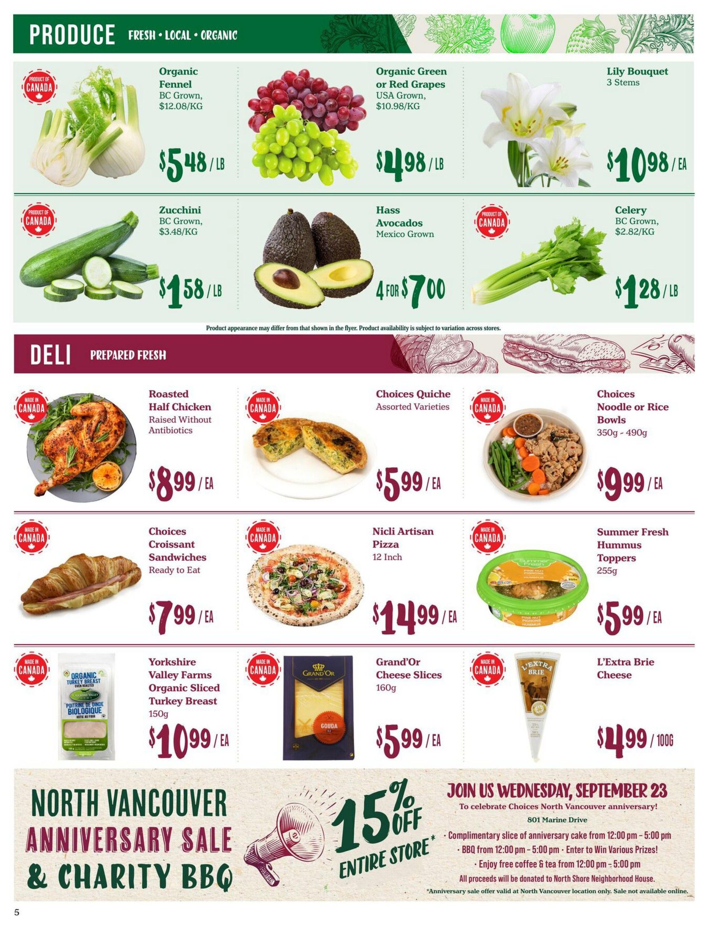 Choices Market Flyer September 17 to 23