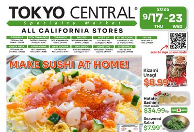 Tokyo Central and Marukai (California) Weekly Ad September 17 - 23, 2026