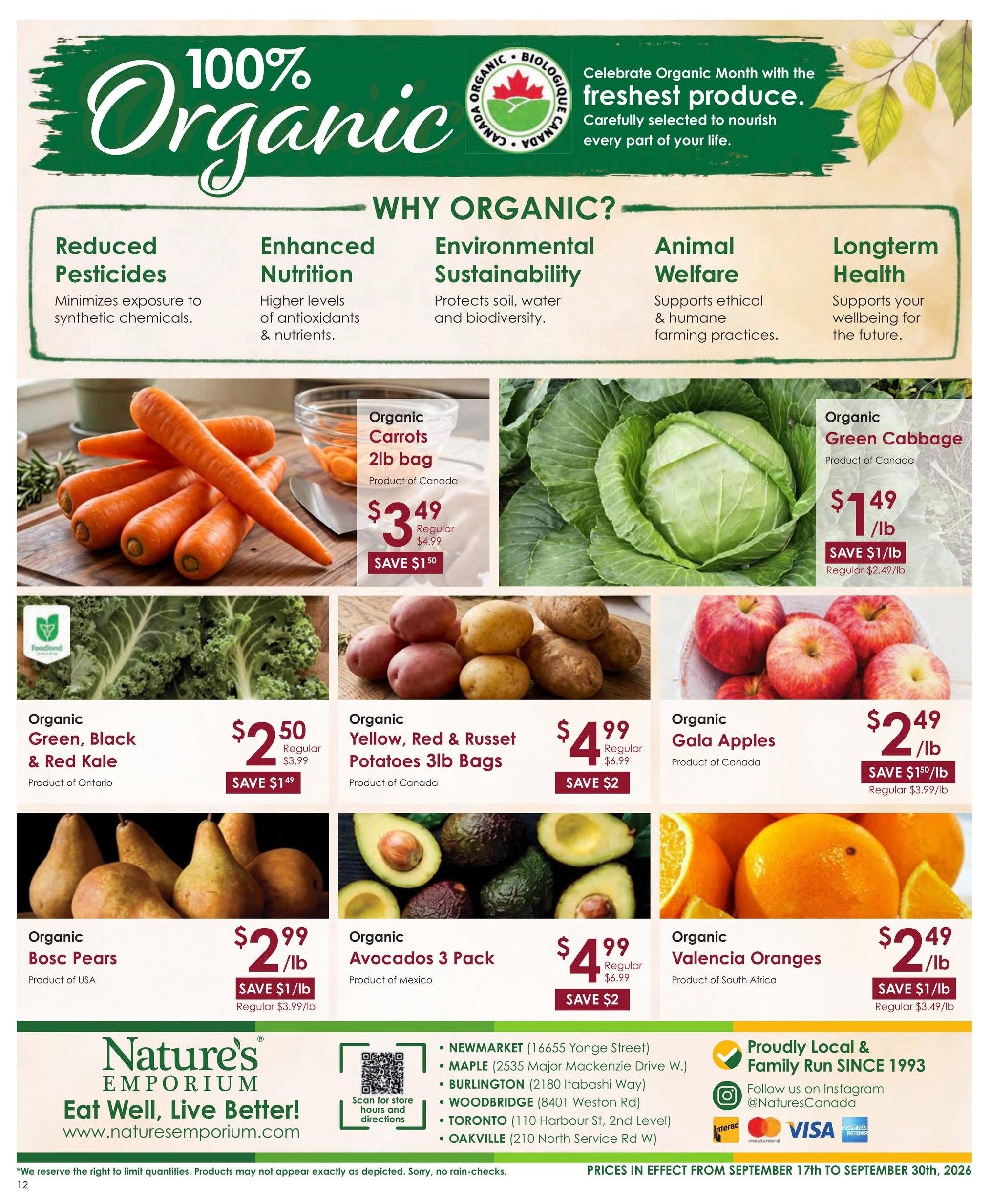 Nature's Emporium Flyer September 17 to 30