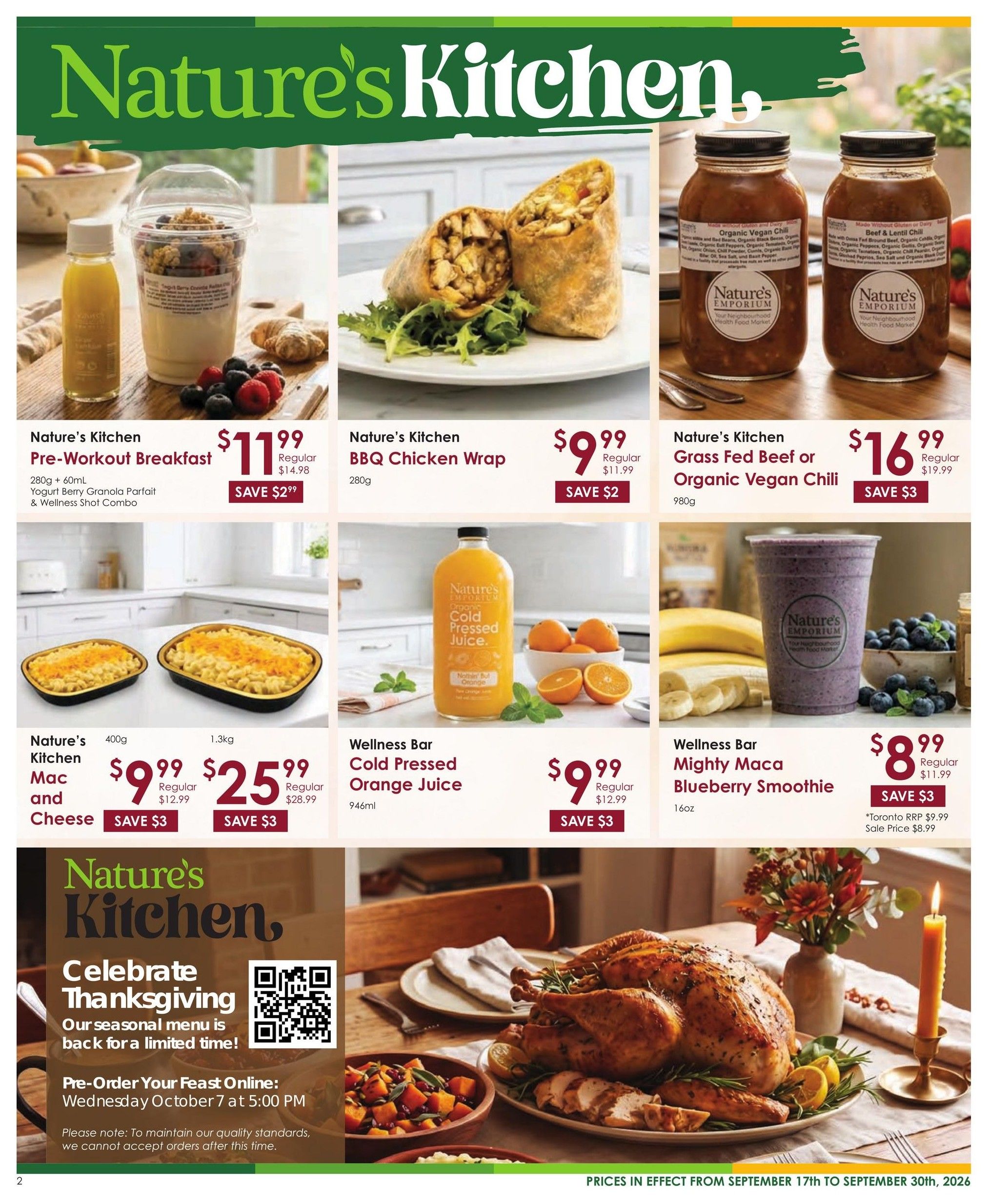 Nature's Emporium Flyer September 17 to 30