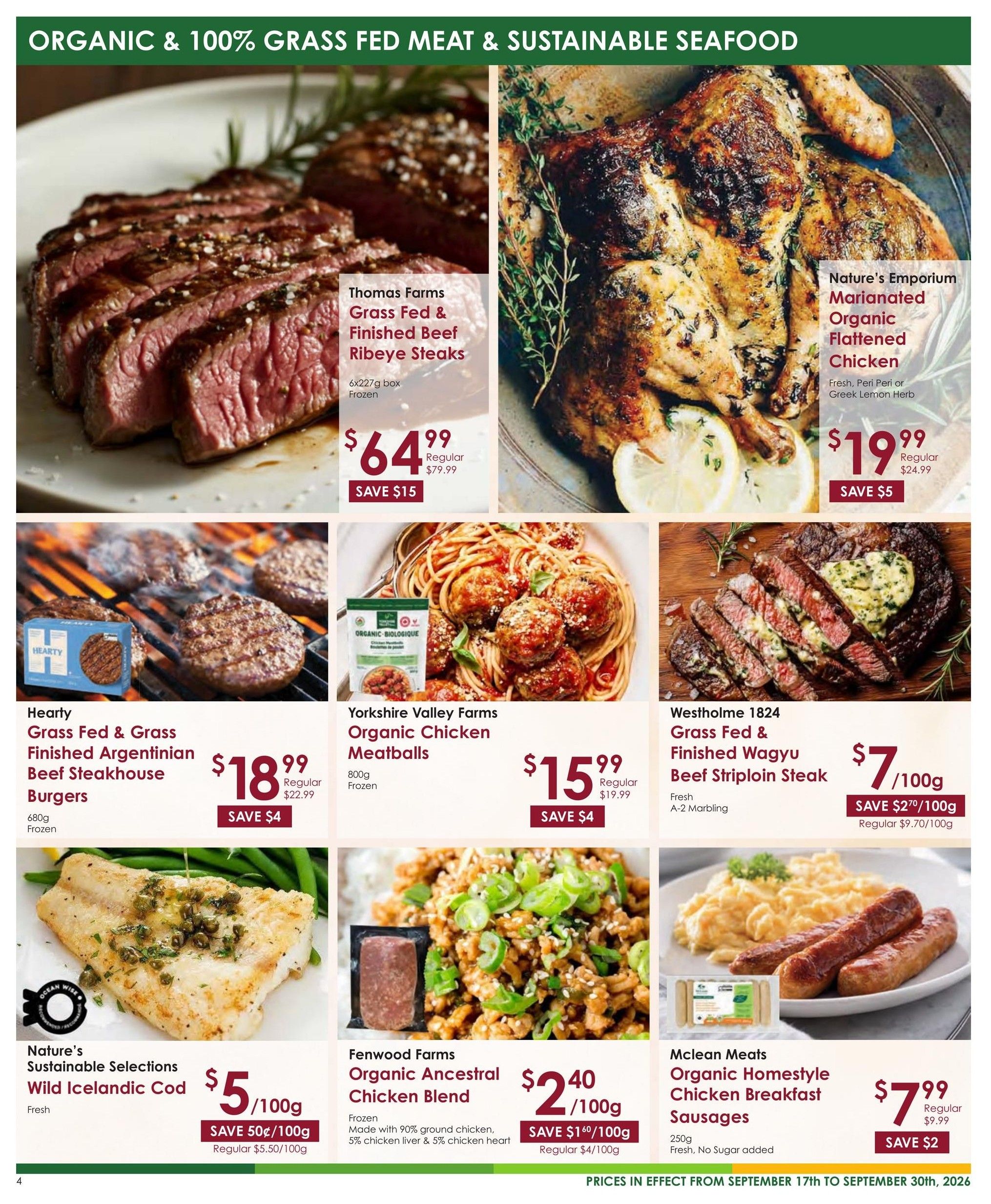 Nature's Emporium Flyer September 17 to 30