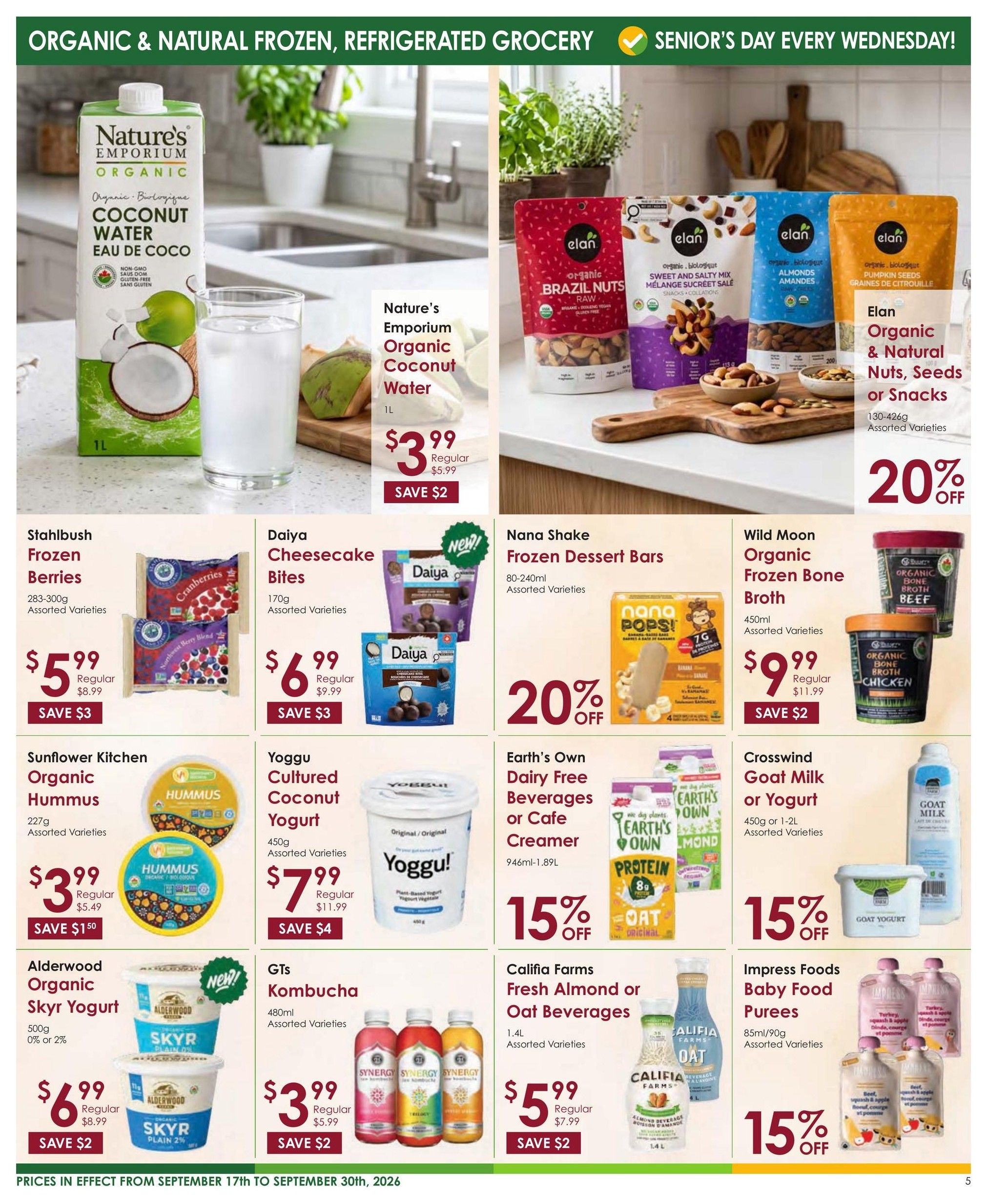 Nature's Emporium Flyer September 17 to 30