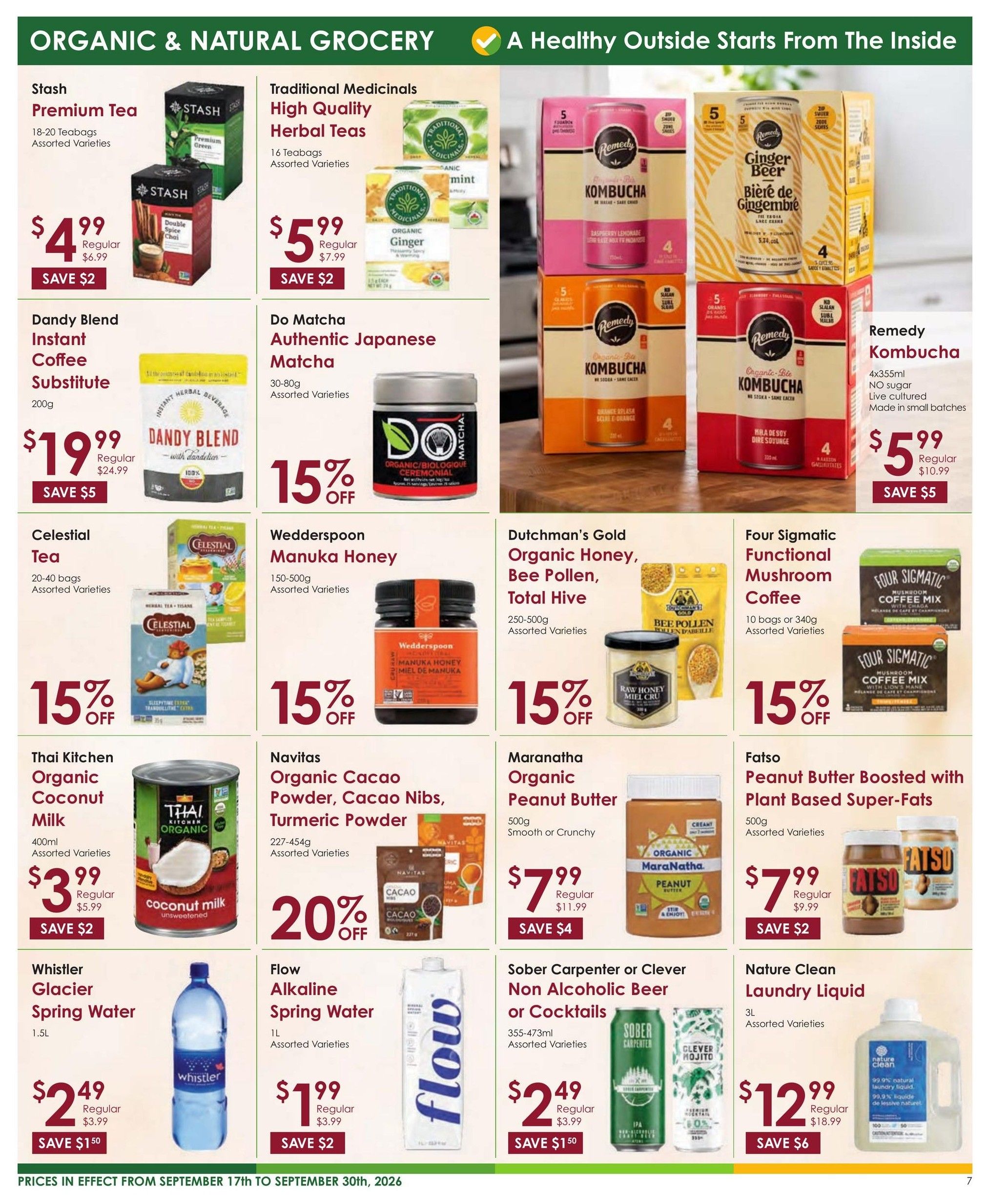 Nature's Emporium Flyer September 17 to 30