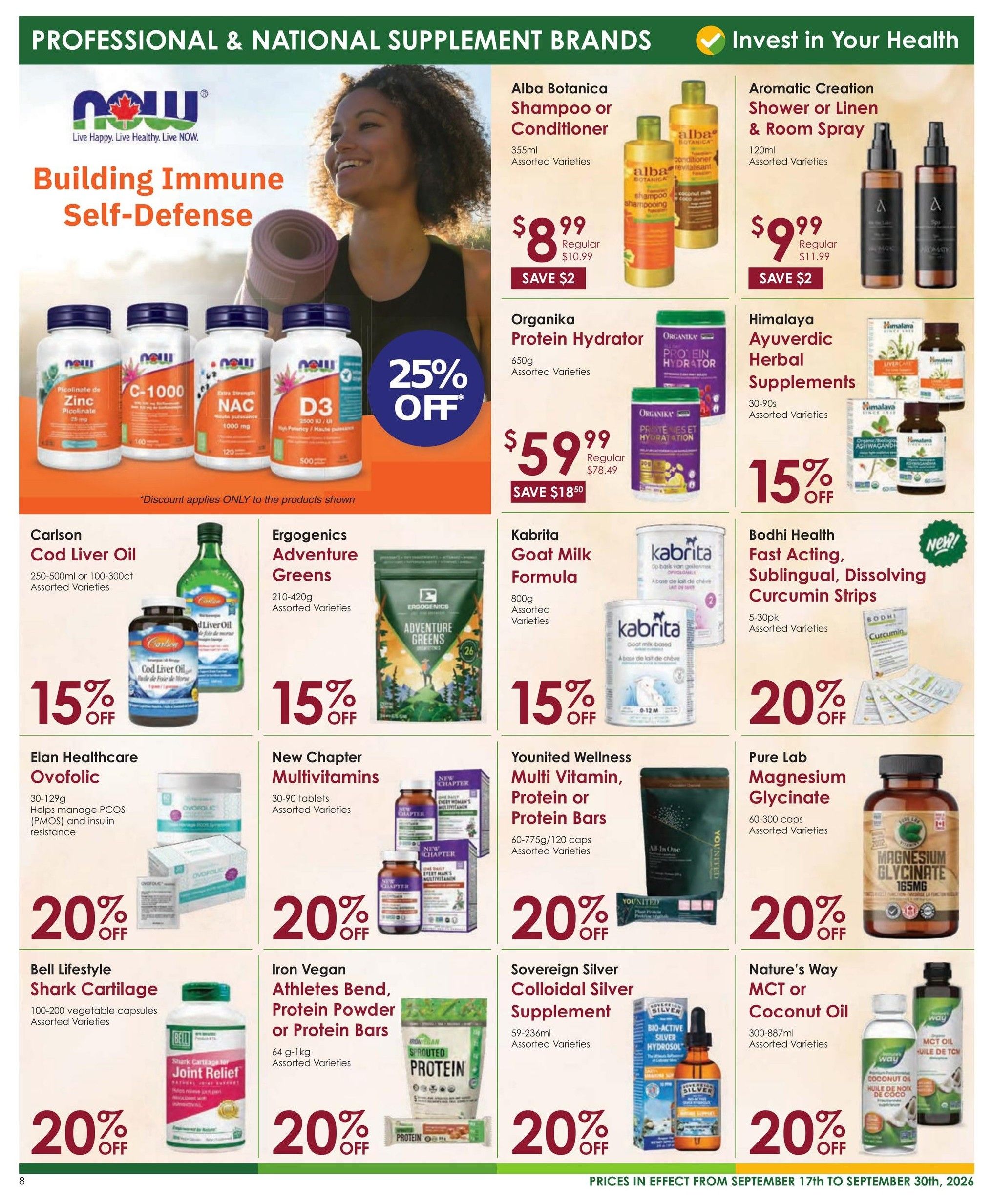 Nature's Emporium Flyer September 17 to 30