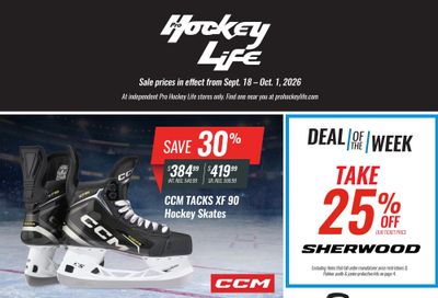 Pro Hockey Life Flyer September 18 to October 1