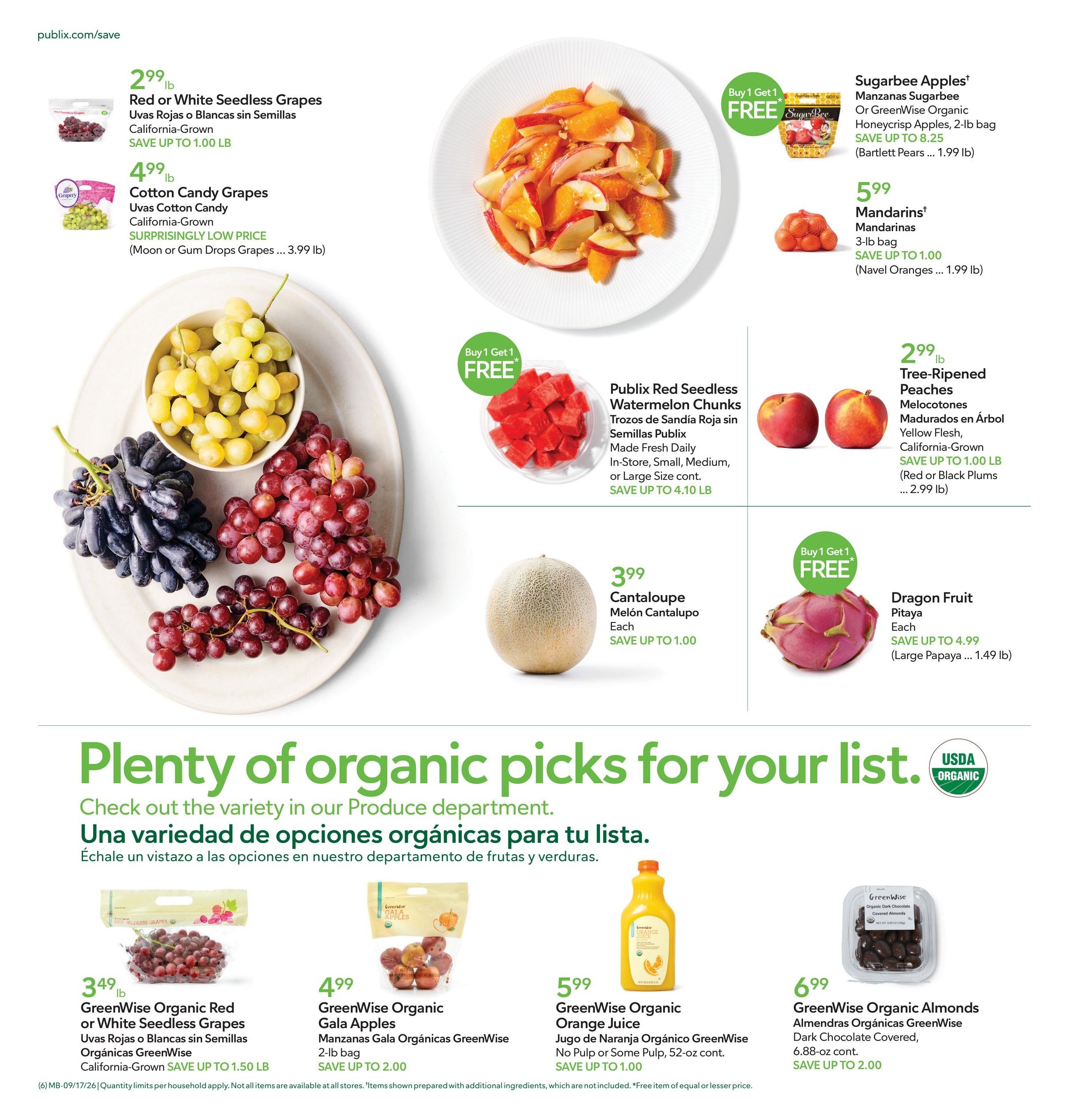 Publix (Boca Raton Area, FL) Anuncio Semanal Español Weekly Ad September 17 - 23, 2026