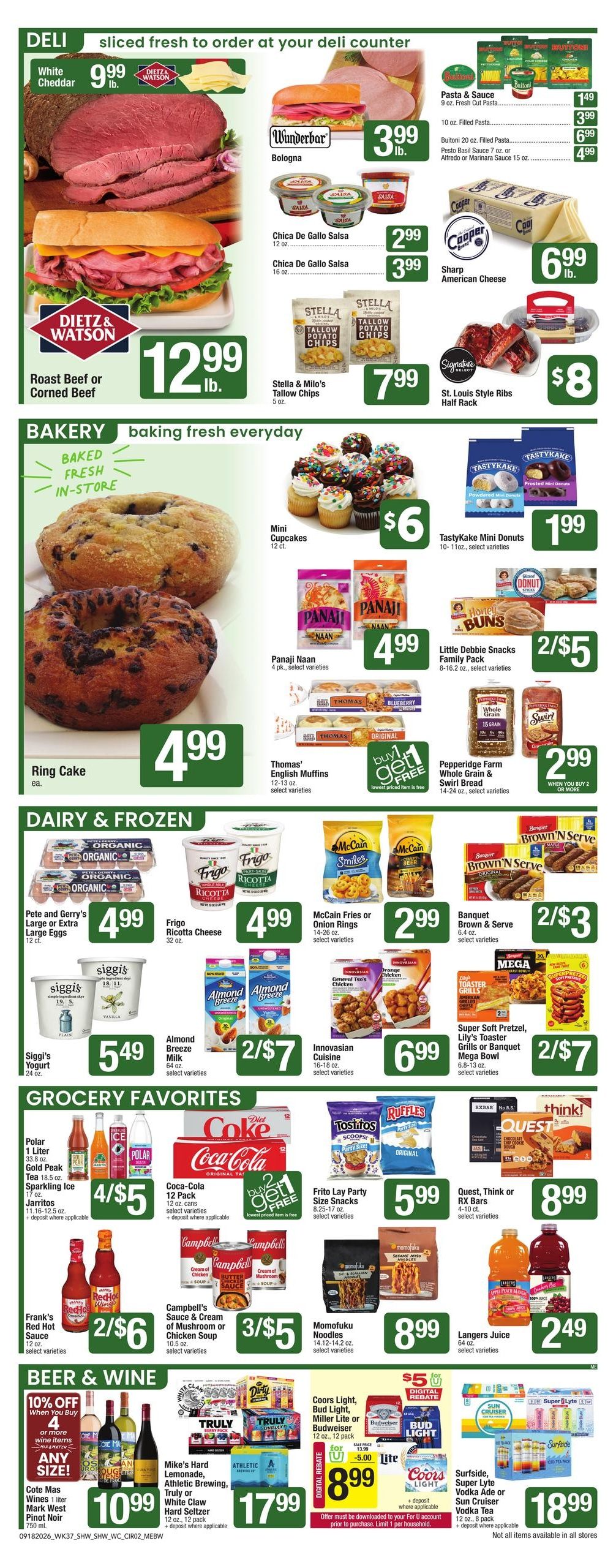 Shaw's (Augusta Area, ME) Weekly Ad September 18 - 24, 2026