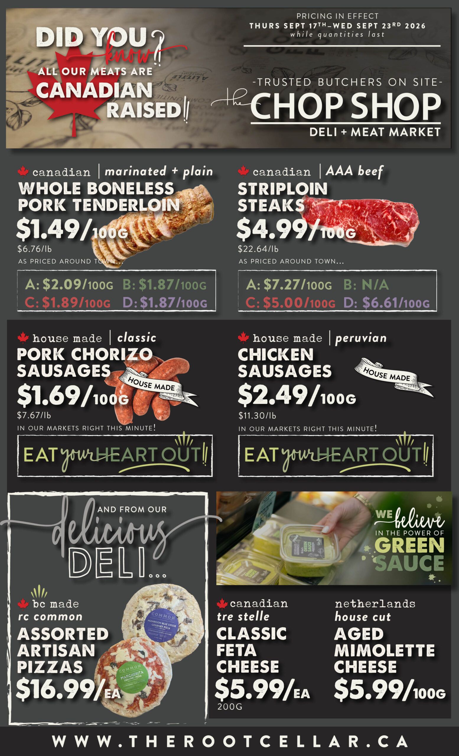 The Root Cellar Flyer September 17 to 23