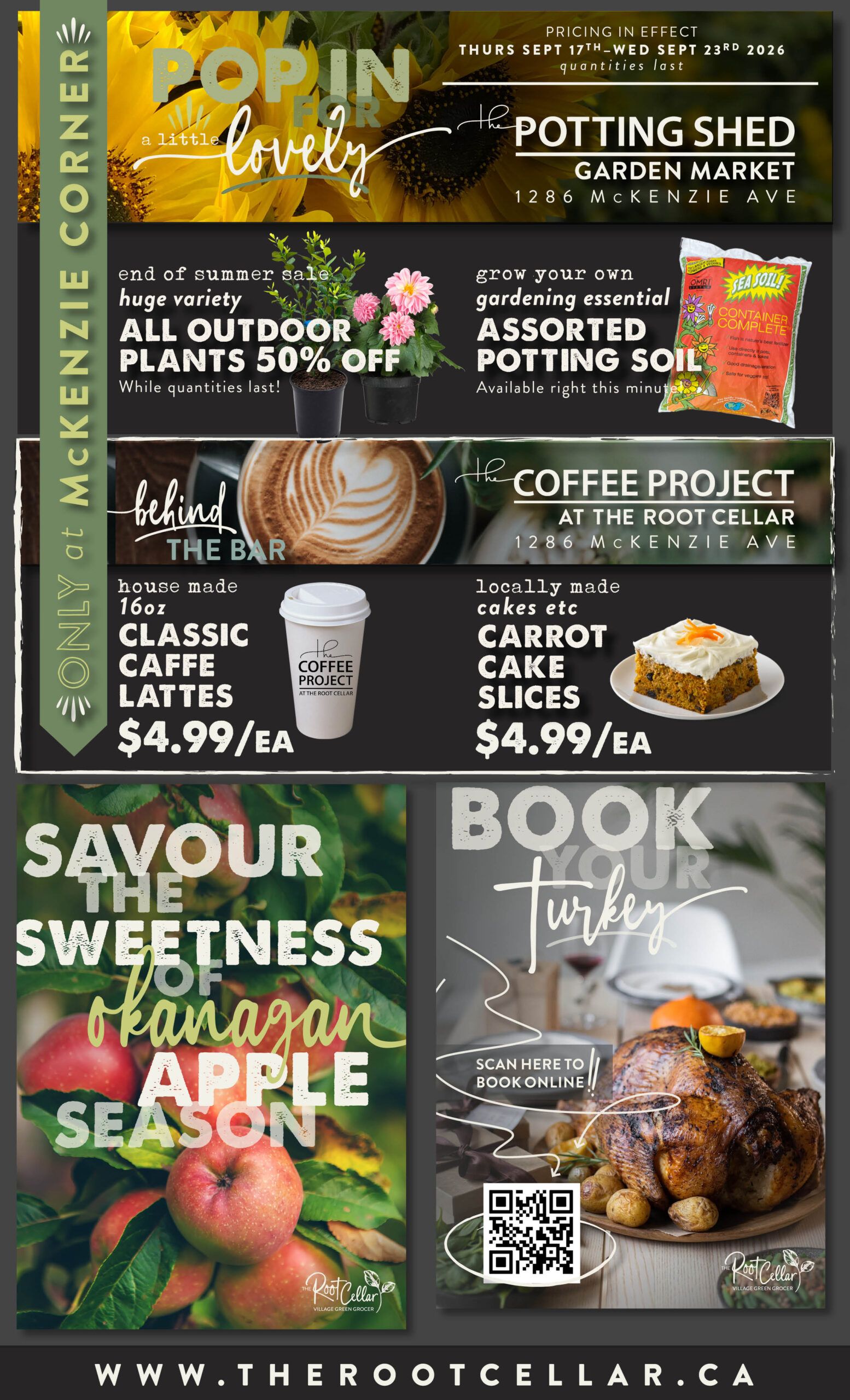 The Root Cellar Flyer September 17 to 23