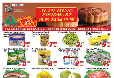 Jian Hing Foodmart (Scarborough) Flyer September 18 to 24