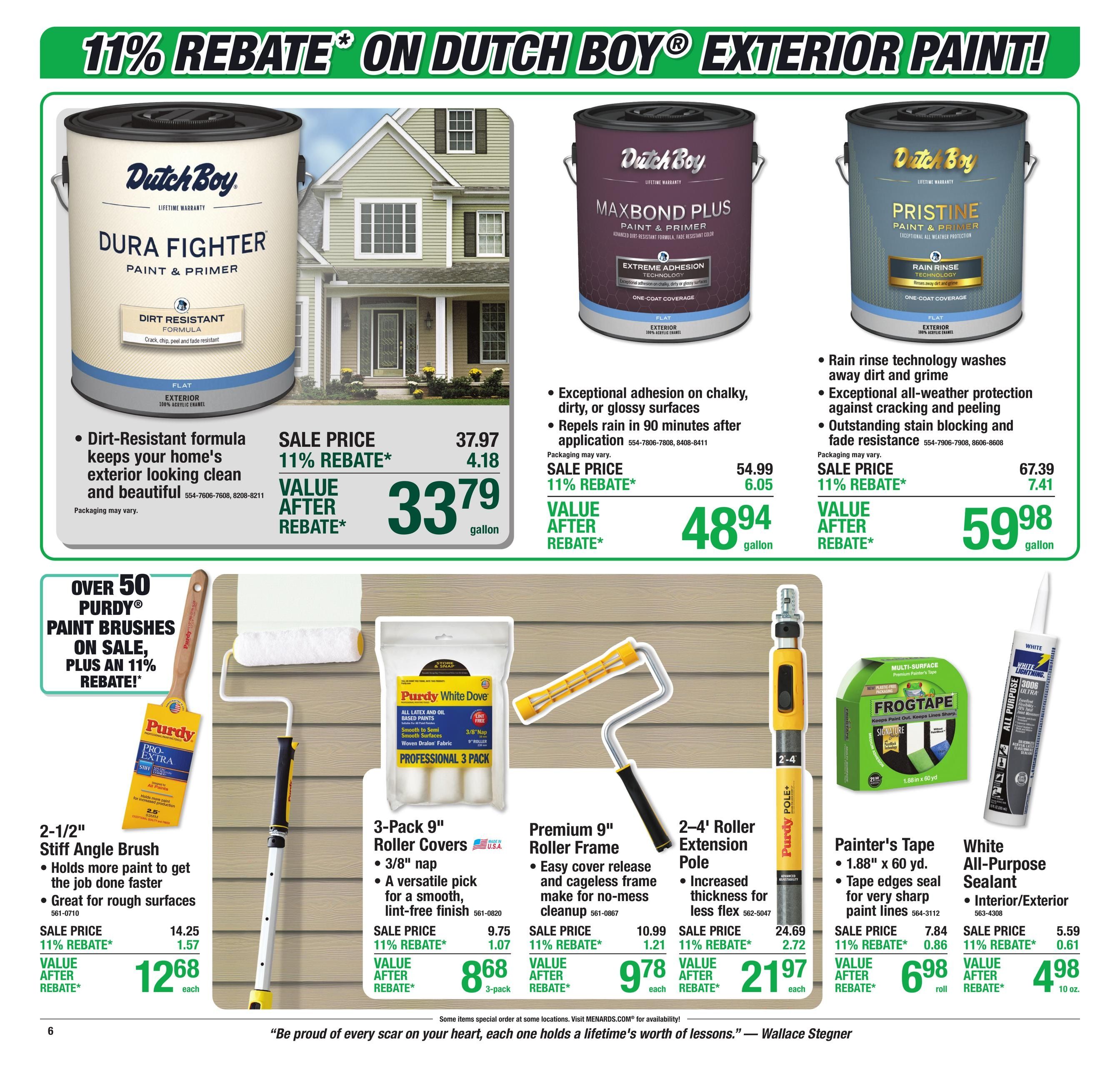 Menards (Cedar Falls Area, IA) 11% Rebate Sale Weekly Ad September 17 - 27, 2026