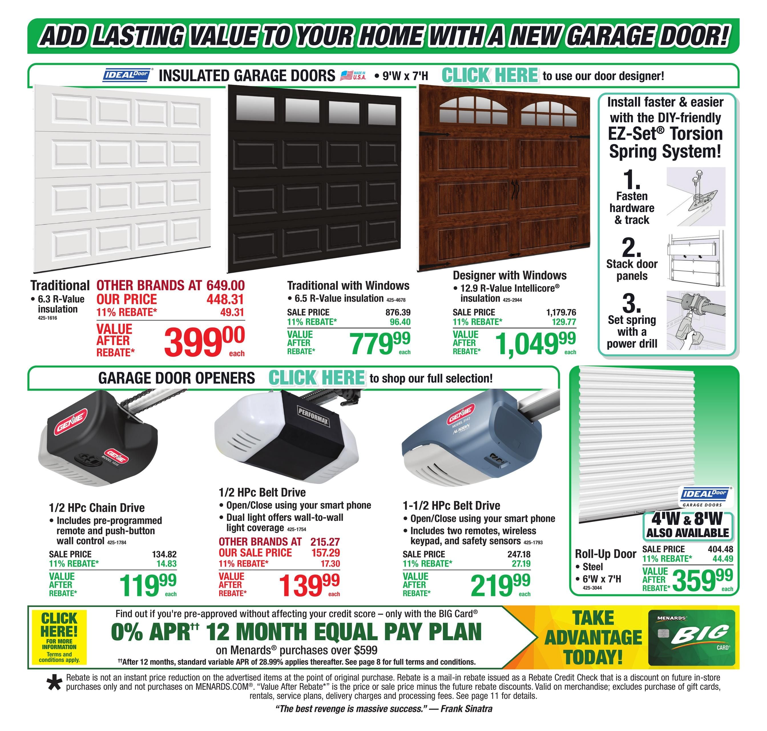 Menards (Grand Rapids Area, MI) 11% Rebate Sale Weekly Ad September 17 - 27, 2026