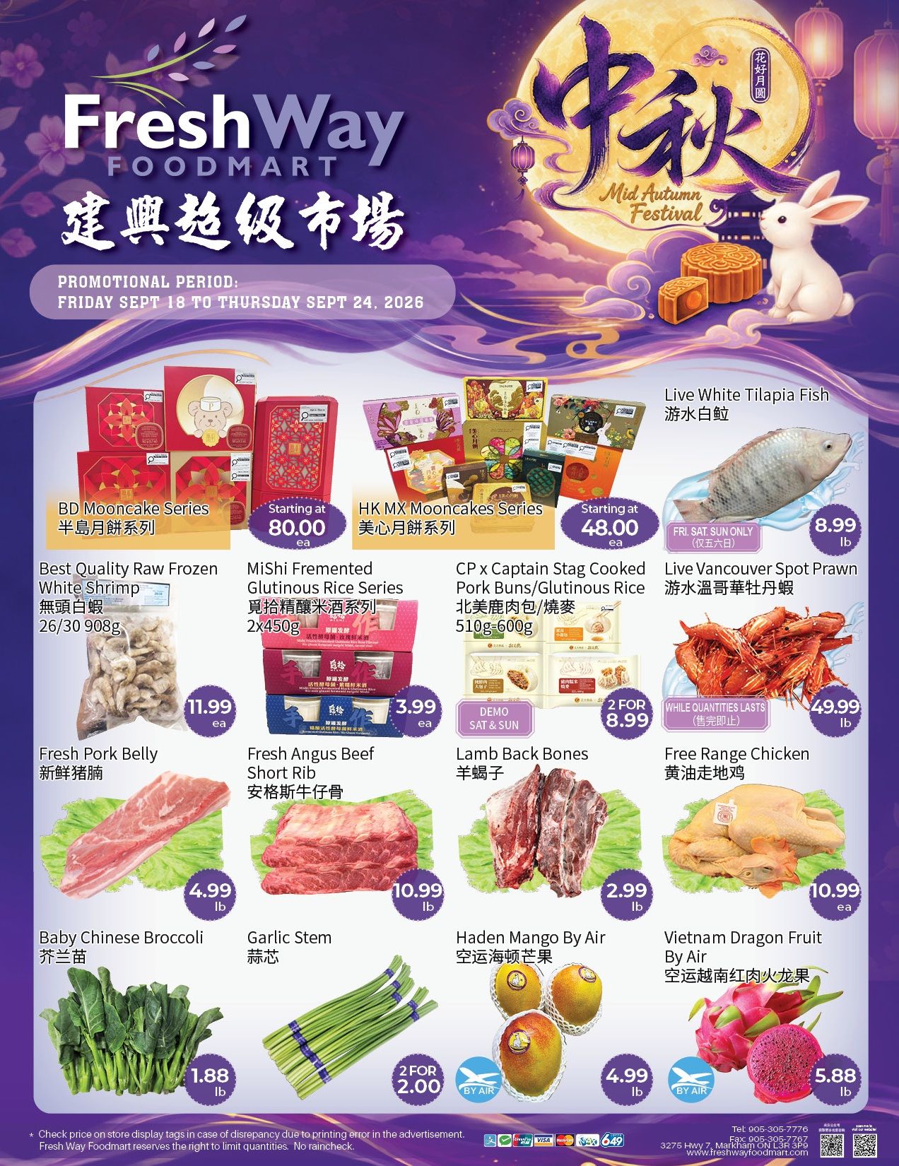 FreshWay Foodmart Flyer September 18 to 24