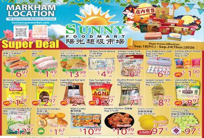Sunny Foodmart (Markham) Flyer September 18 to 24
