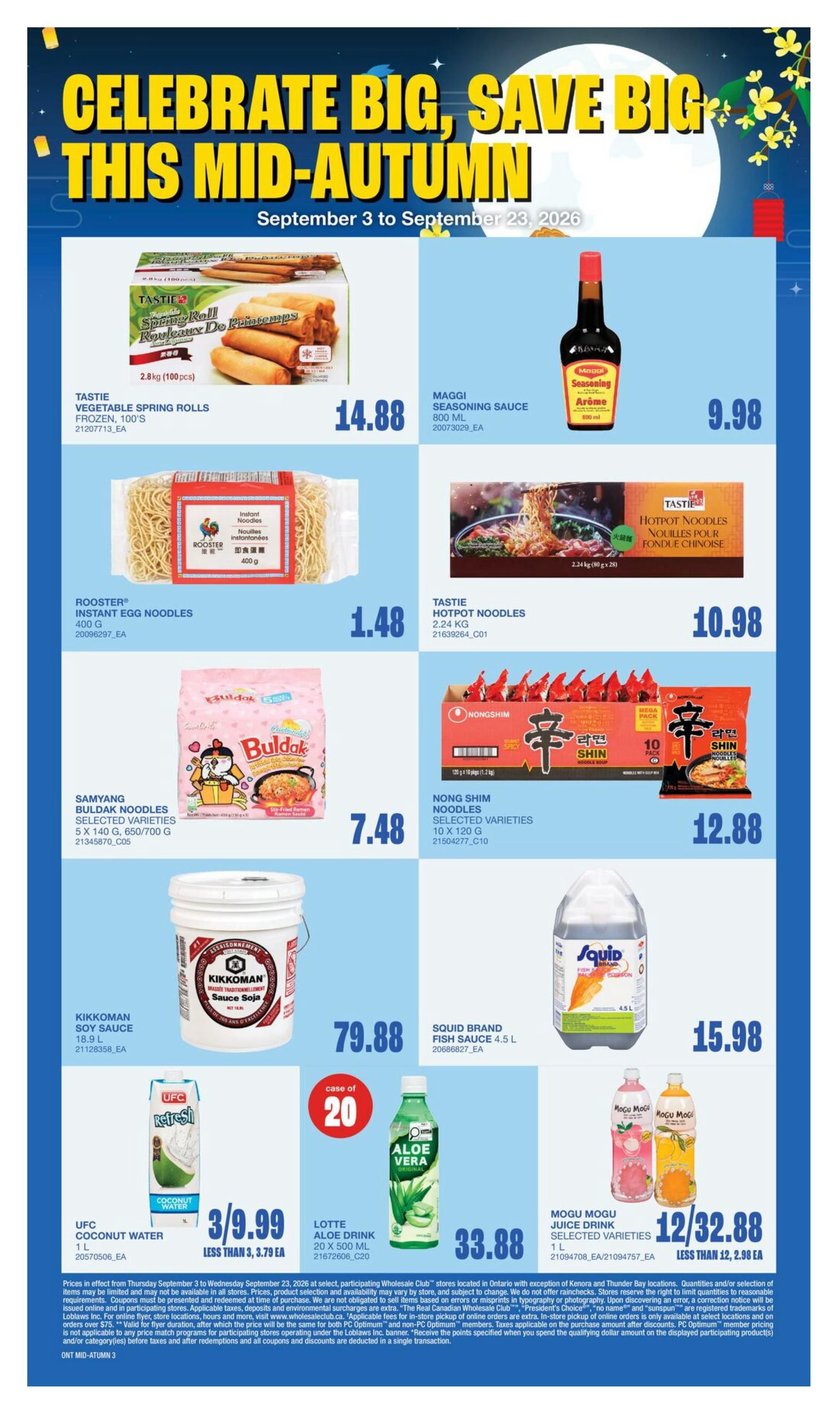 Wholesale Club (ON) Flyer September 17 to 23