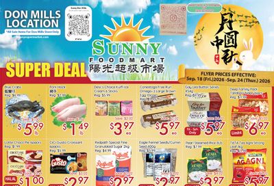 Sunny Foodmart (Don Mills) Flyer September 18 to 24