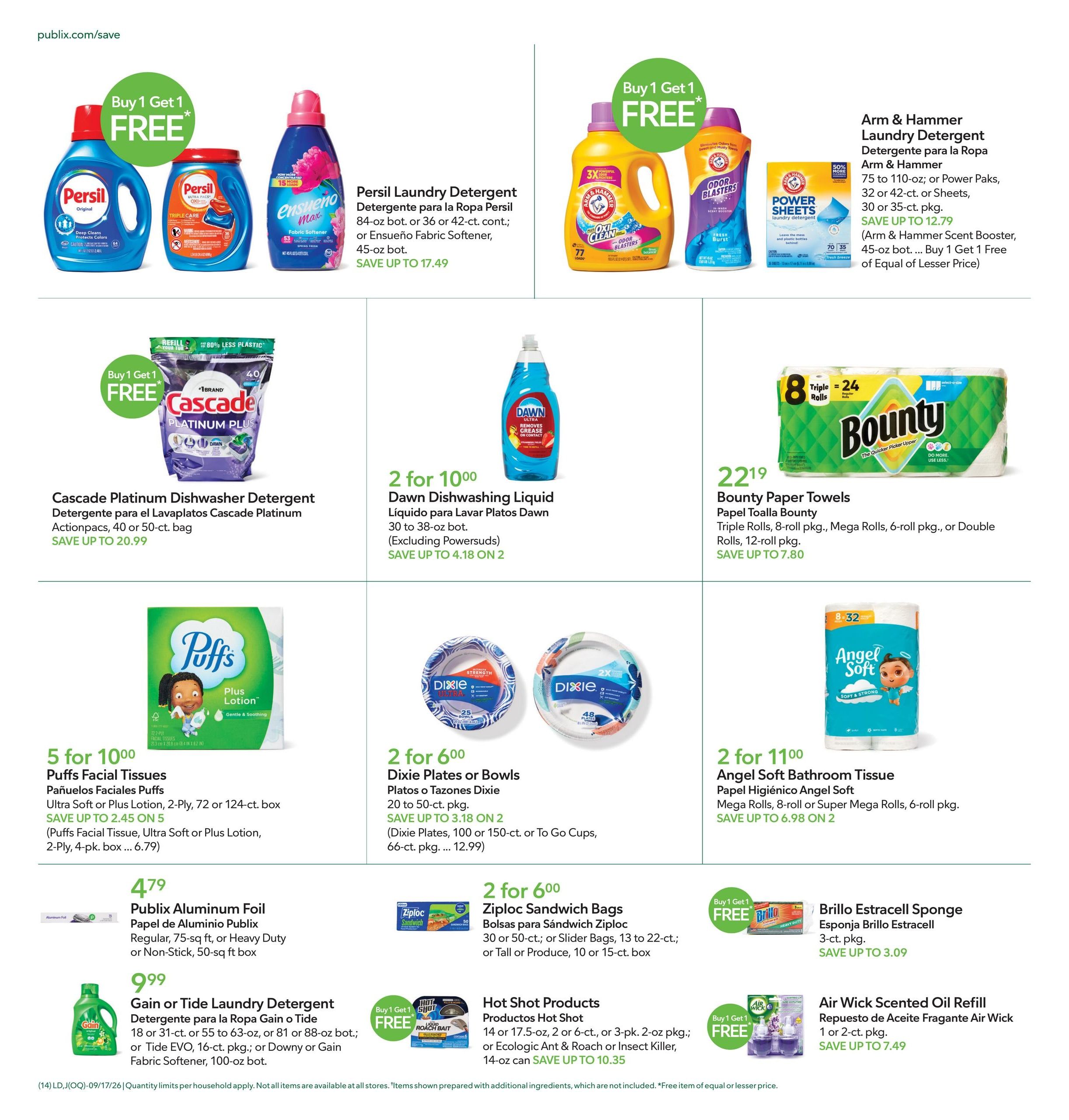 Publix (Deltona Area, FL) Anuncio Semanal Español Weekly Ad September 17 - 23, 2026