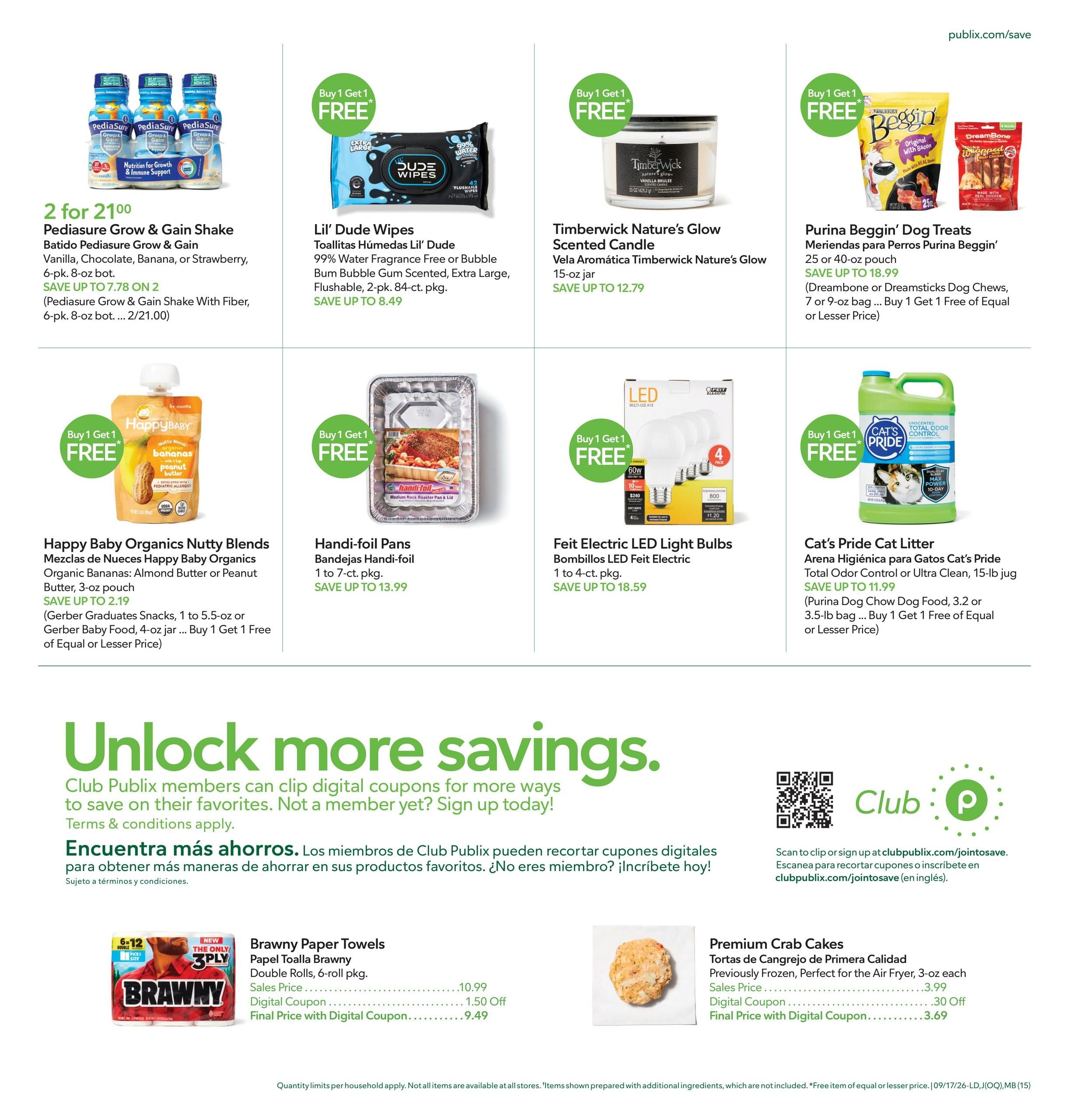Publix (Jacksonville-Saint Augustine Area, FL) Anuncio Semanal Español Weekly Ad September 17 - 23, 2026