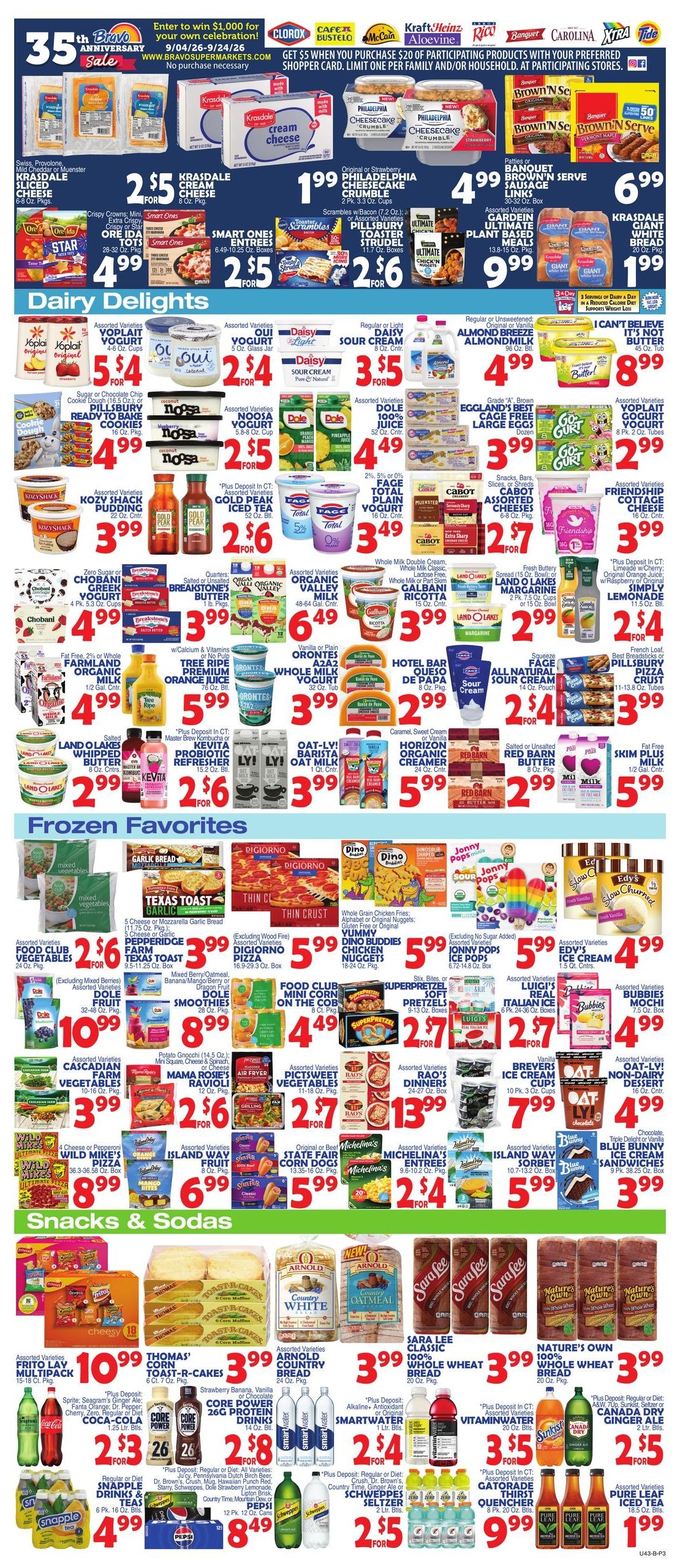 Bravo Supermarket (Valley Forge Area, PA) Weekly Ad September 18 - 24, 2026