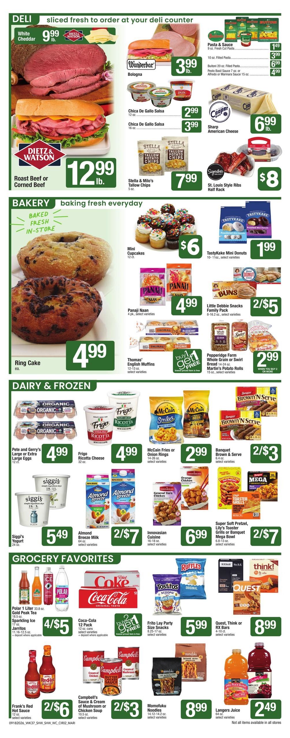 Shaw's (Eastham Area, MA) Weekly Ad September 18 - 24, 2026