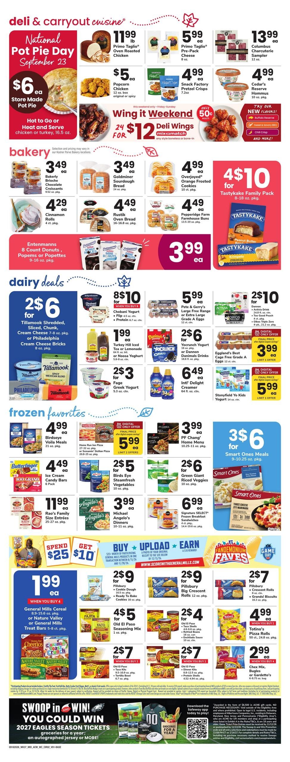 Acme Markets (Allentown Area, PA) Weekly Ad September 18 - 24, 2026