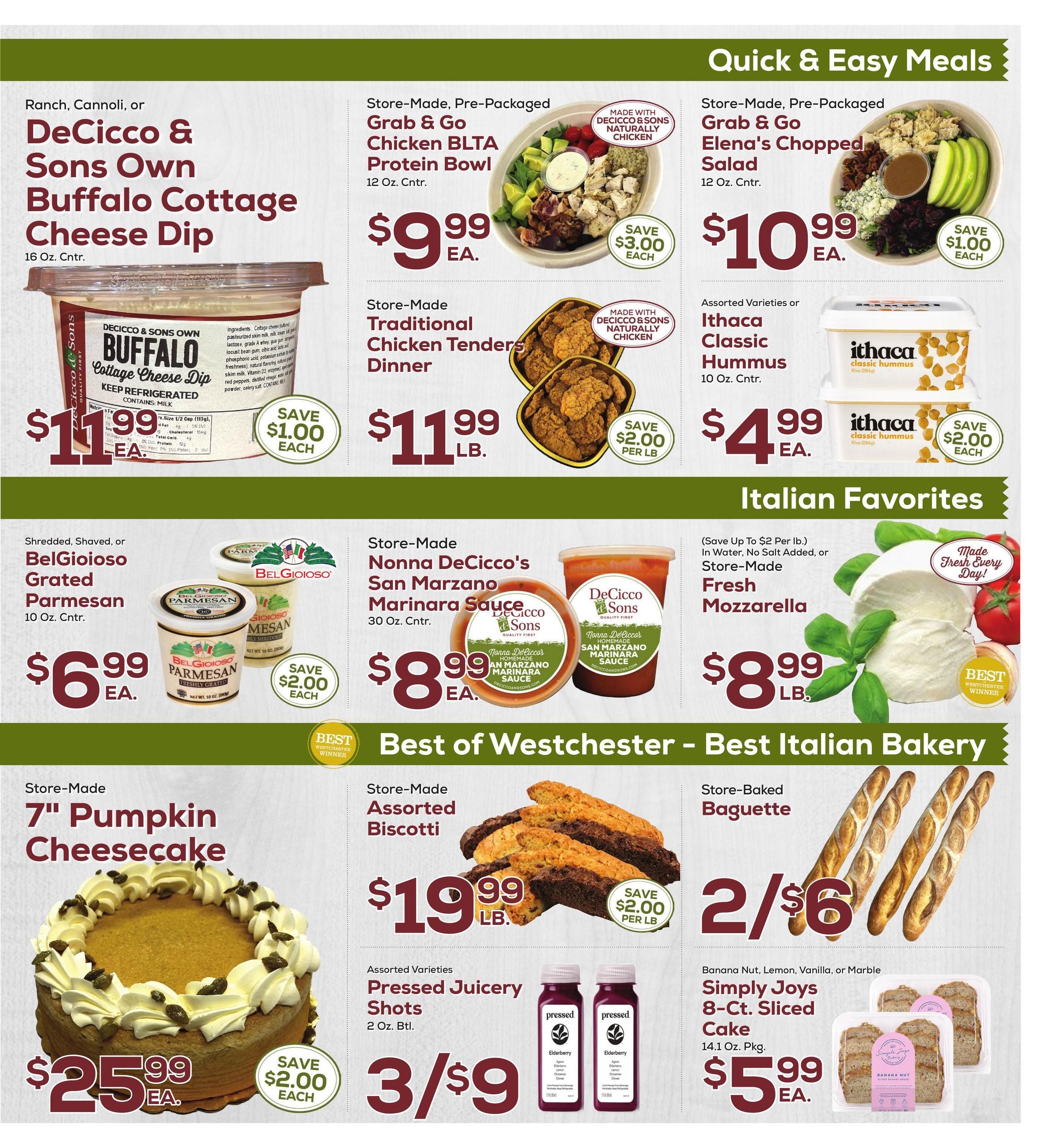 DeCicco & Sons Weekly Ad September 18 - 24, 2026