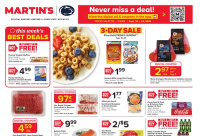Martin's Food Market (Baker Area, WV) Weekly Ad September 18 - 24, 2026