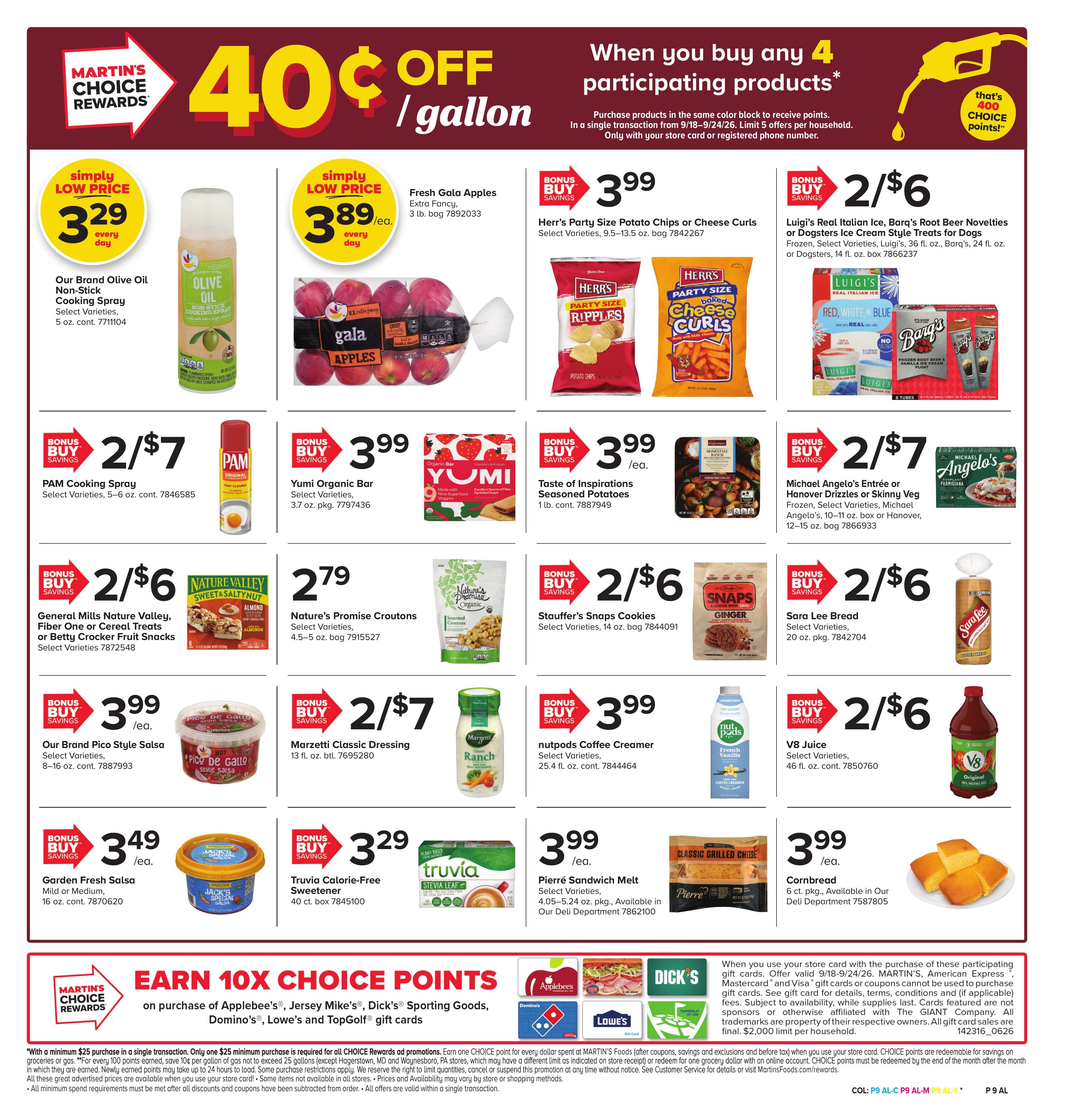 Martin's Food Market (Baker Area, WV) Weekly Ad September 18 - 24, 2026