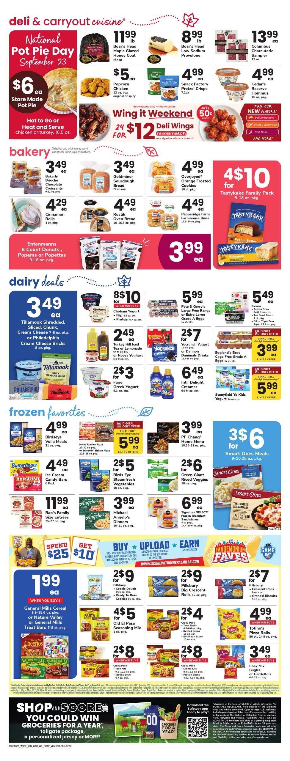 Acme Markets (Jersey City Area, NJ) Weekly Ad September 18 - 24, 2026