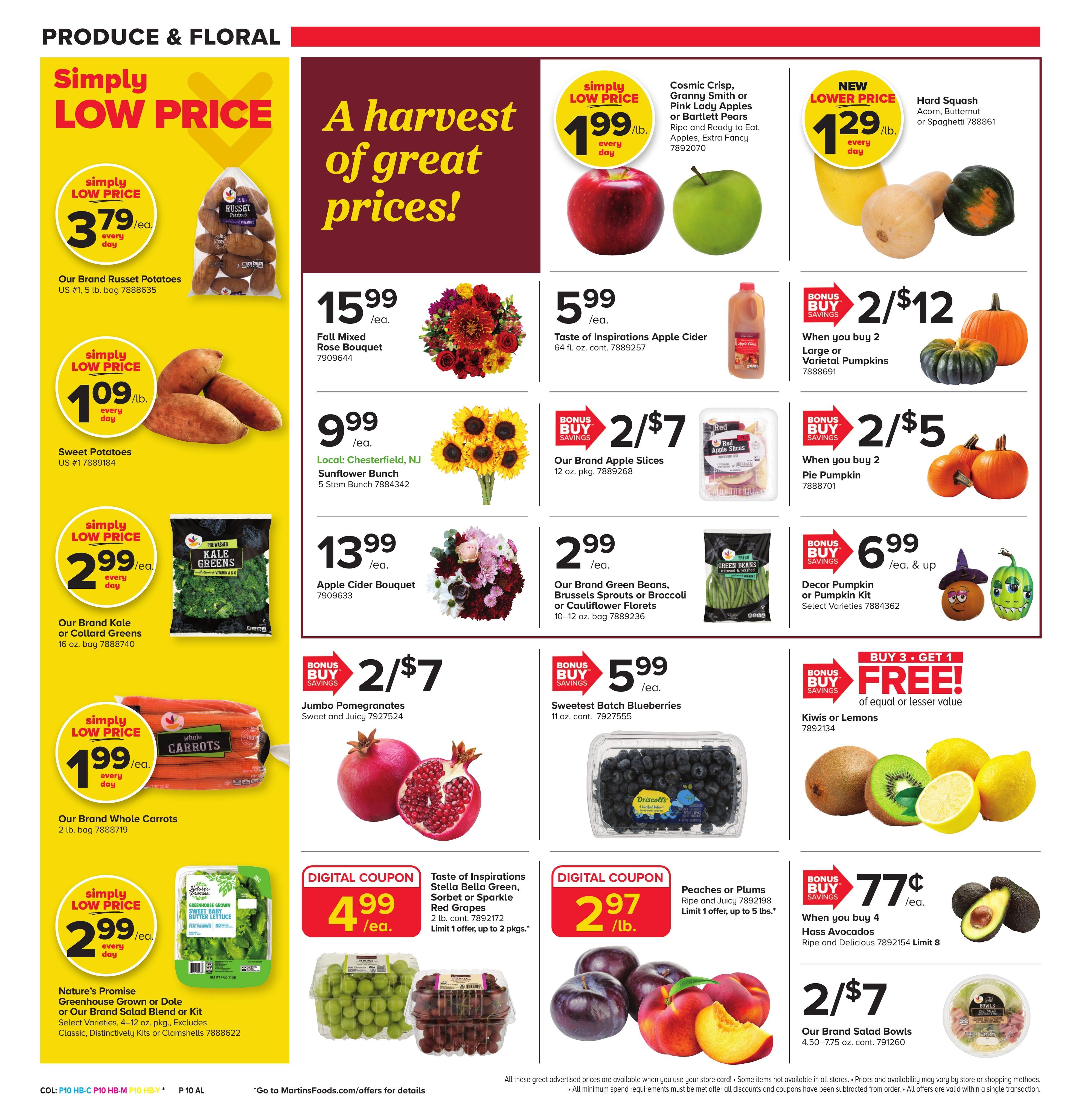 Martin's Food Market (Bridgewater Area, VA) Weekly Ad September 18 - 24, 2026