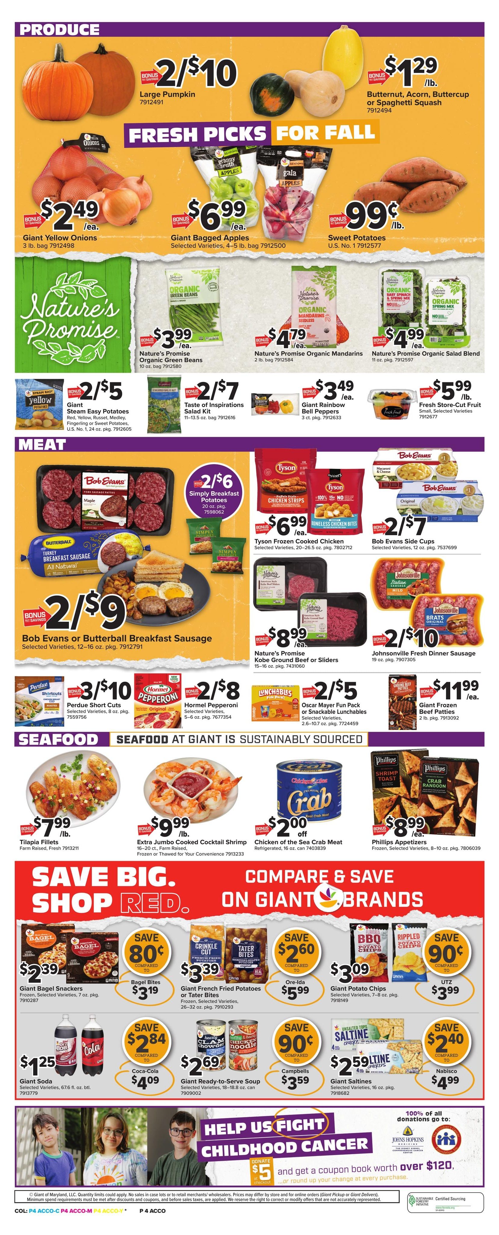 Giant Food (Bethany Beach Area, DE) Weekly Ad September 18 - 24, 2026