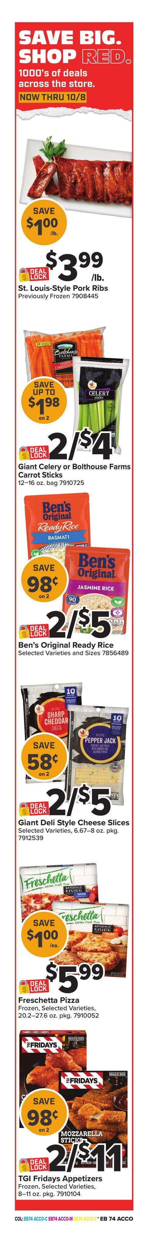 Giant Food (Bethany Beach Area, DE) Weekly Ad September 18 - 24, 2026