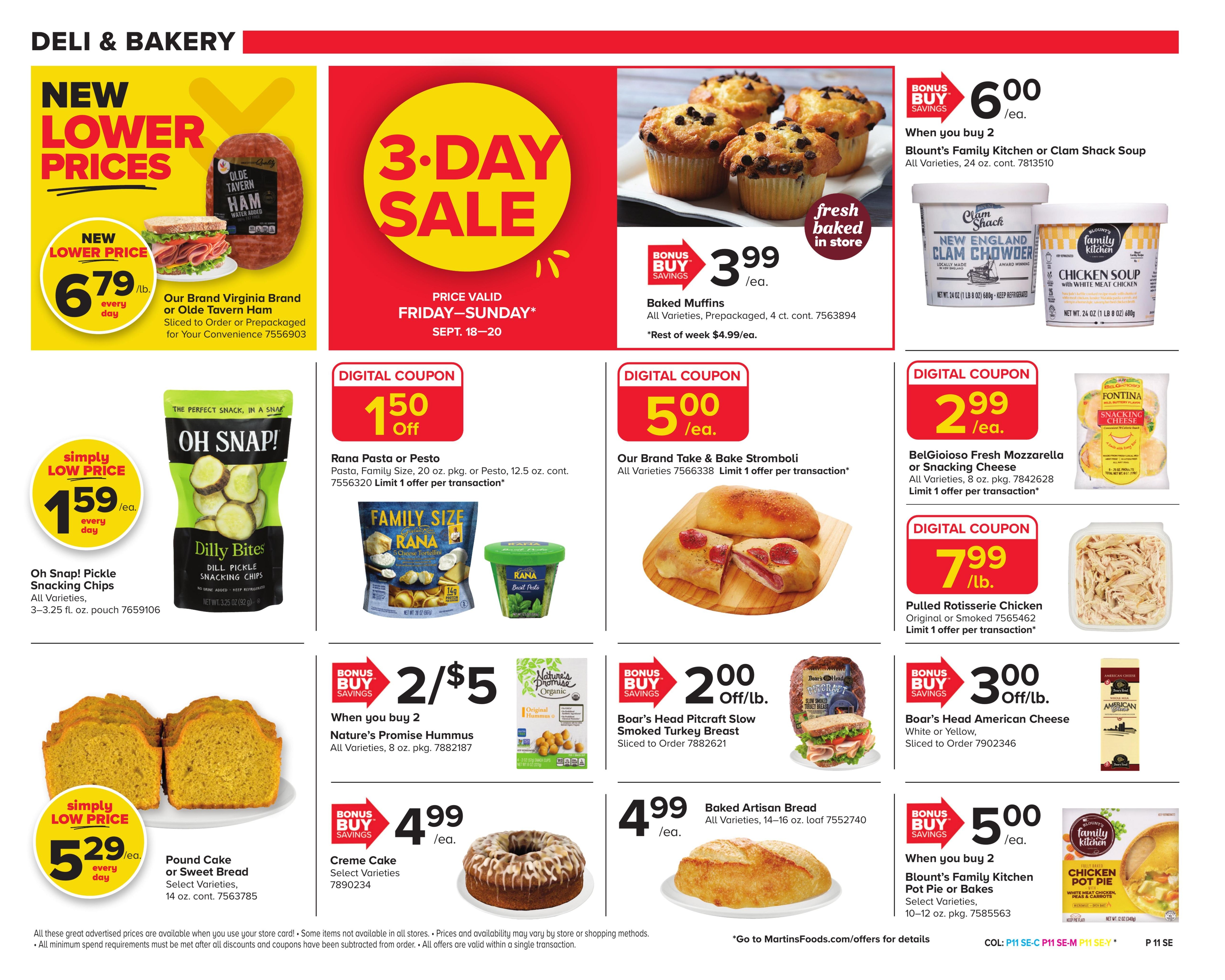 Martin's Food Market (Coalport-Orbisonia Area, PA) Weekly Ad September 18 - 24, 2026