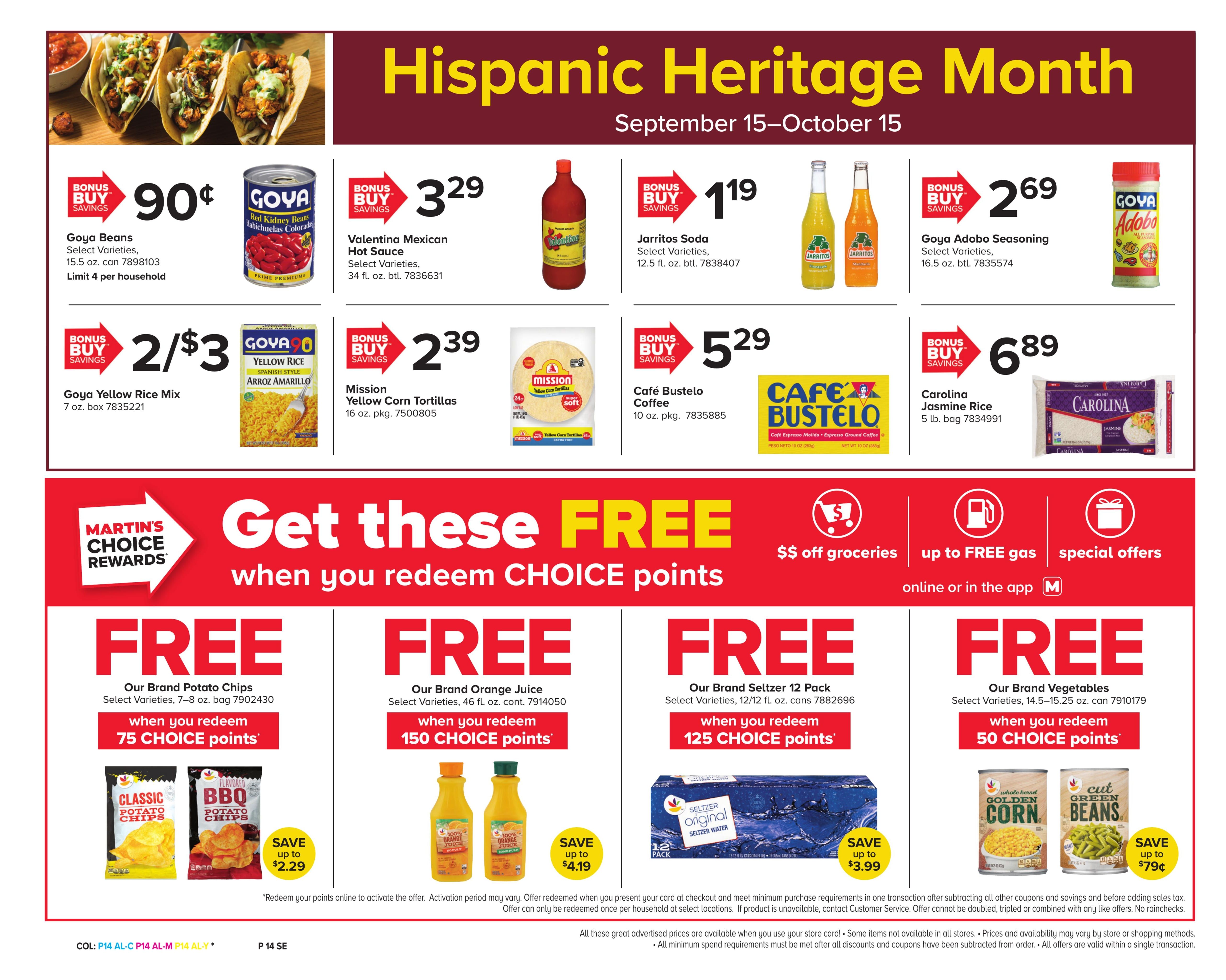 Martin's Food Market (Coalport-Orbisonia Area, PA) Weekly Ad September 18 - 24, 2026