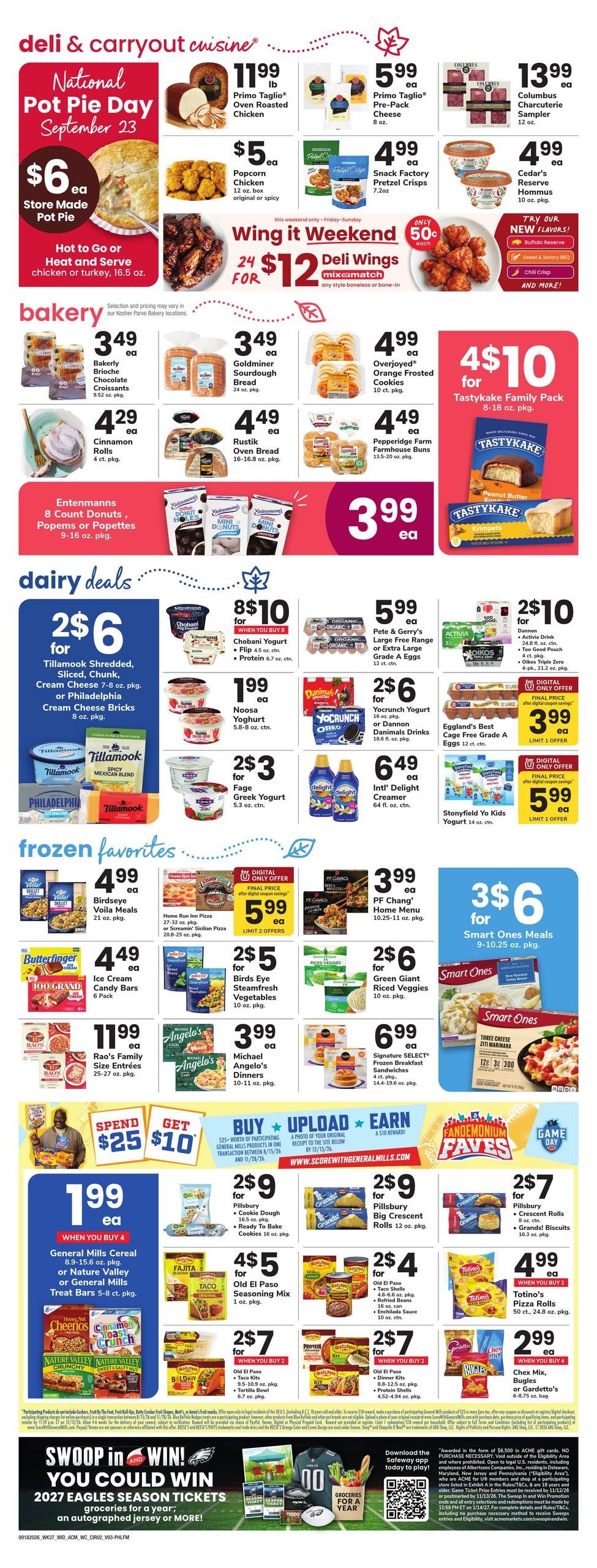 Acme Markets (Philadelphia Area, PA) Weekly Ad September 18 - 24, 2026