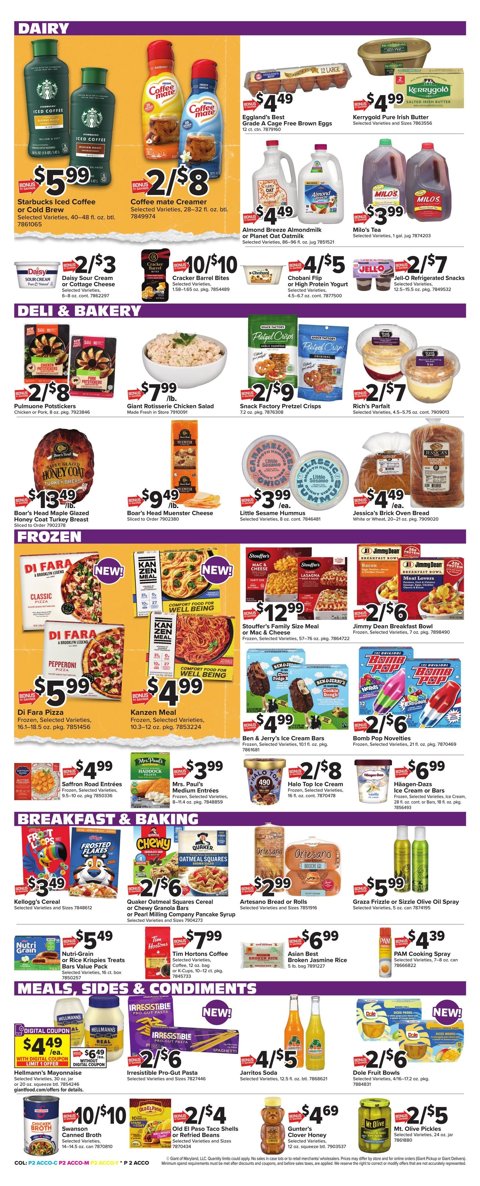 Giant Food (Washington Area, DC) Weekly Ad September 18 - 24, 2026